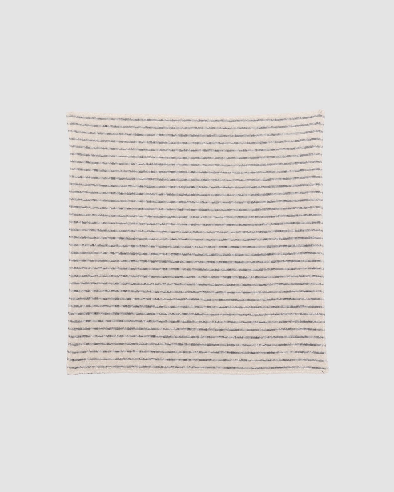 Storm Square Towel - Organic Cotton Terry - Black Stripe