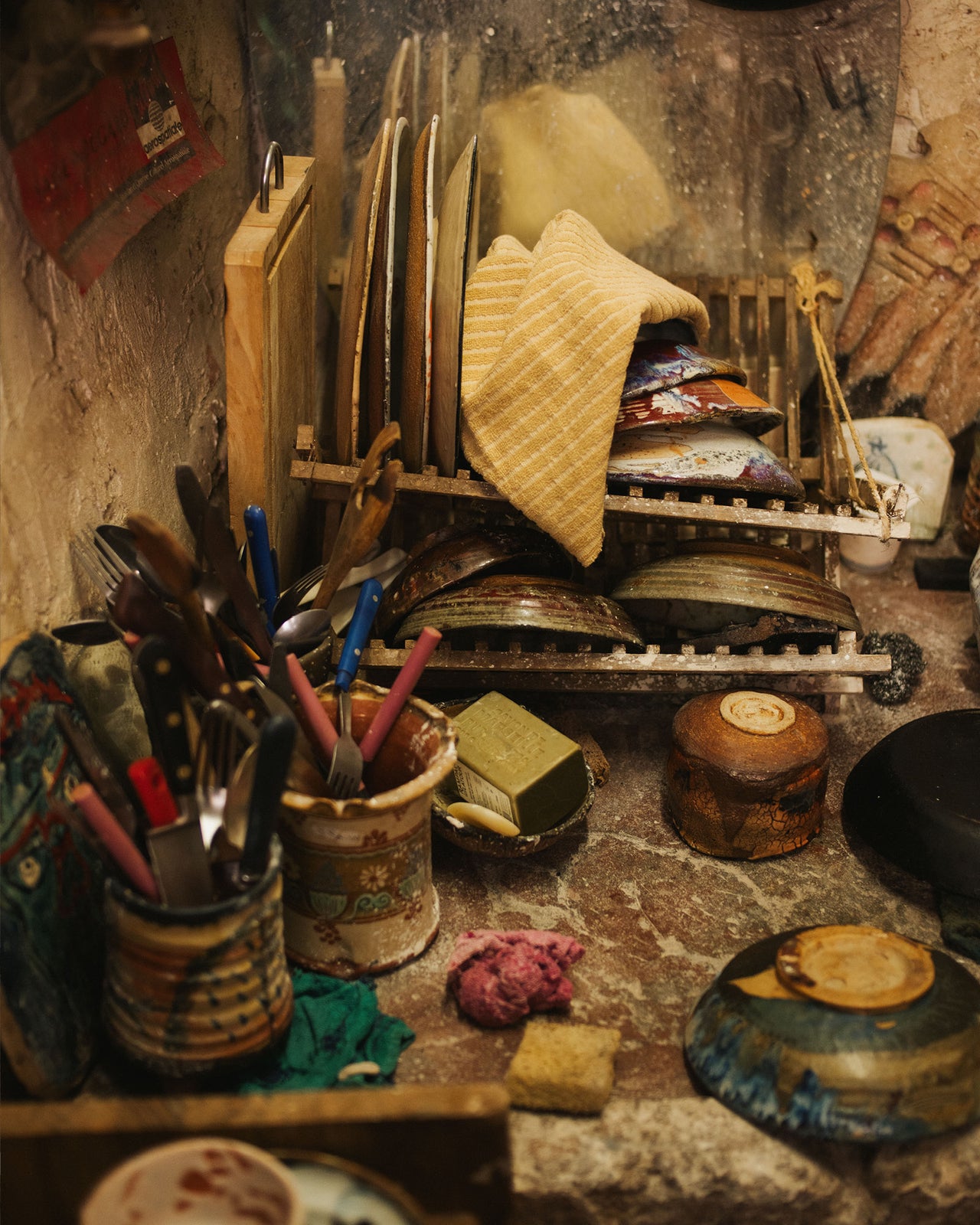 Storm Towel - Organic Cotton Terry - Brown Stripe