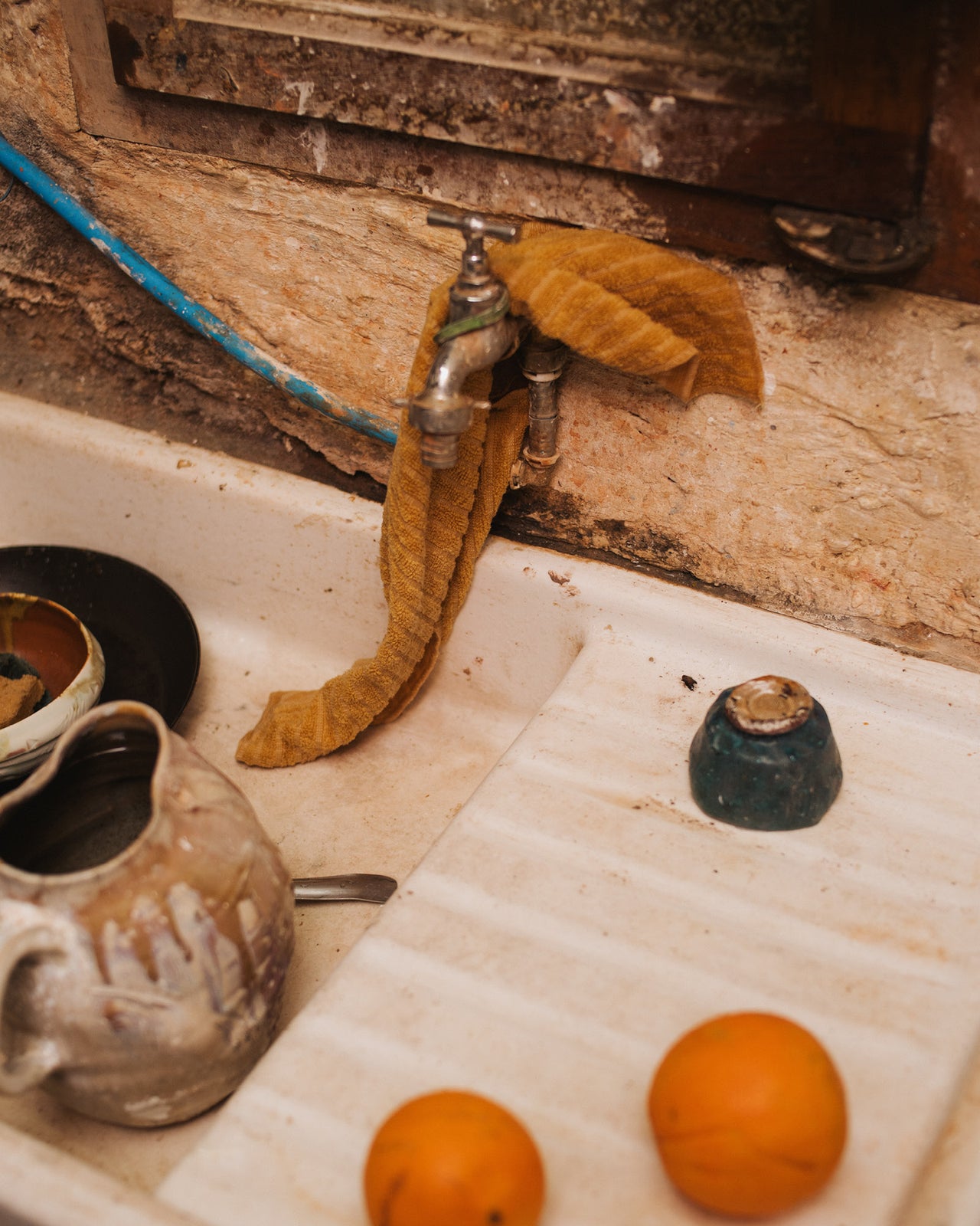Storm Towel - Organic Cotton Terry - Brown Stripe