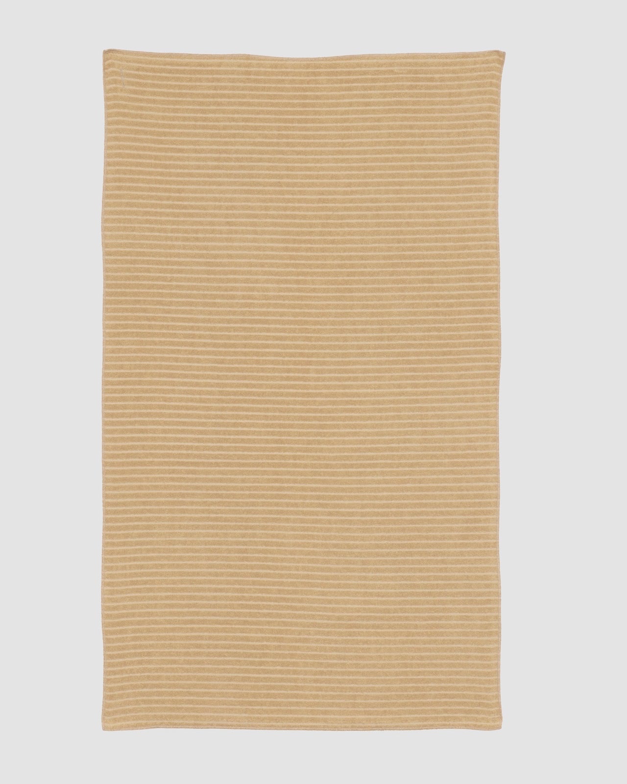 Storm Square Towel - Organic Cotton Terry - Brown Stripe