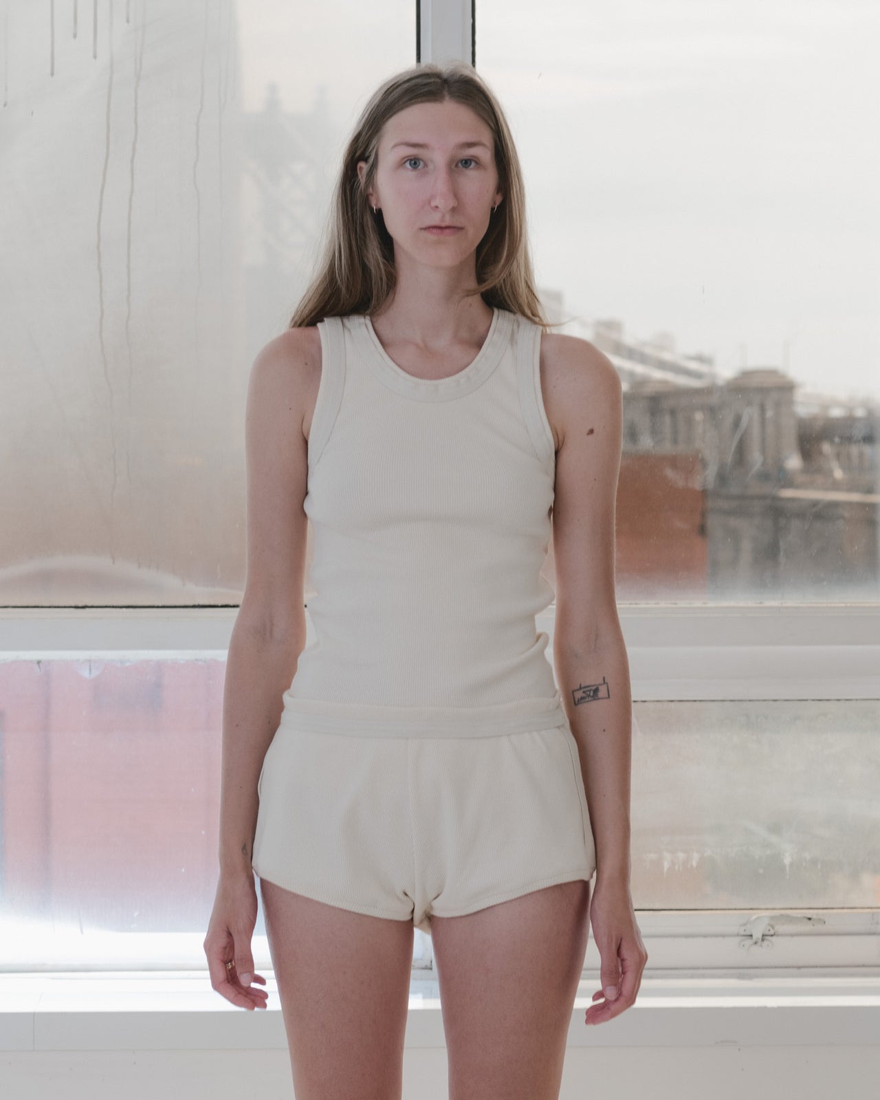 Supple Shorts - Cotton Hemp Rib - Undyed