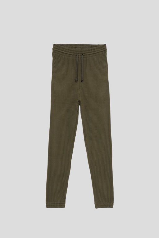 Sweat Pants - Rib Fleece - Dark Green - AU22
