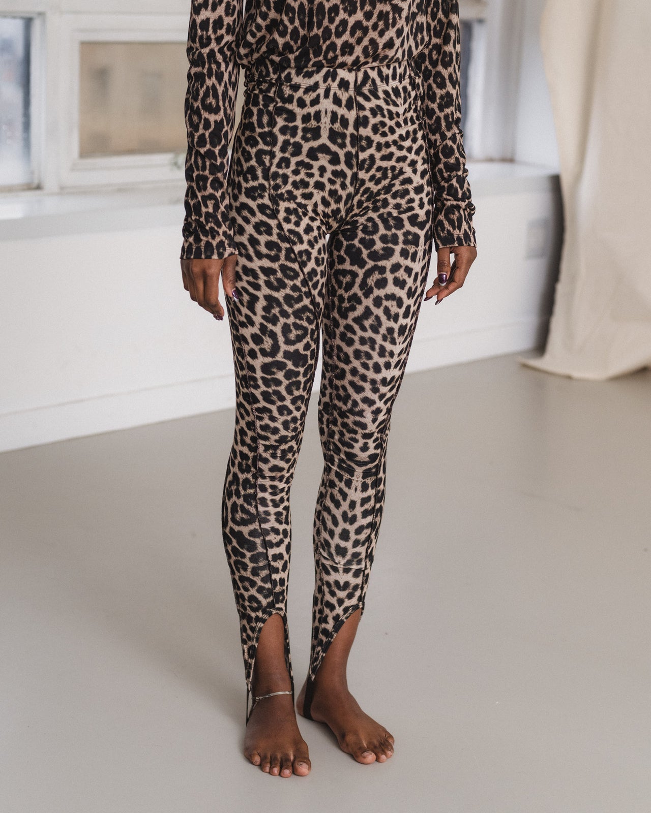 Sync Leggings - Circulose Jersey - Leopard