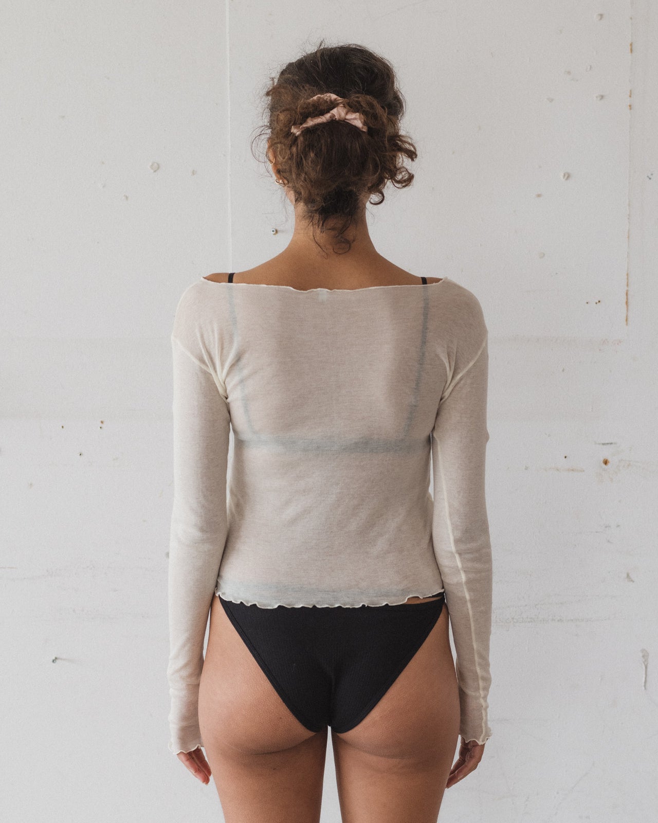 Tabbys Star Long Sleeve Tee - Cotton Gaze - Undyed