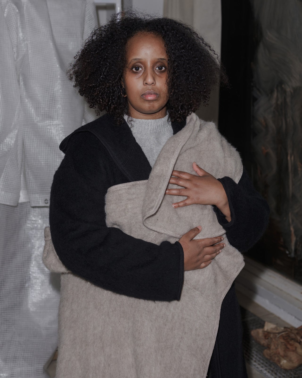 Tajo Pyrenees Coat - Wool - Black - AU23