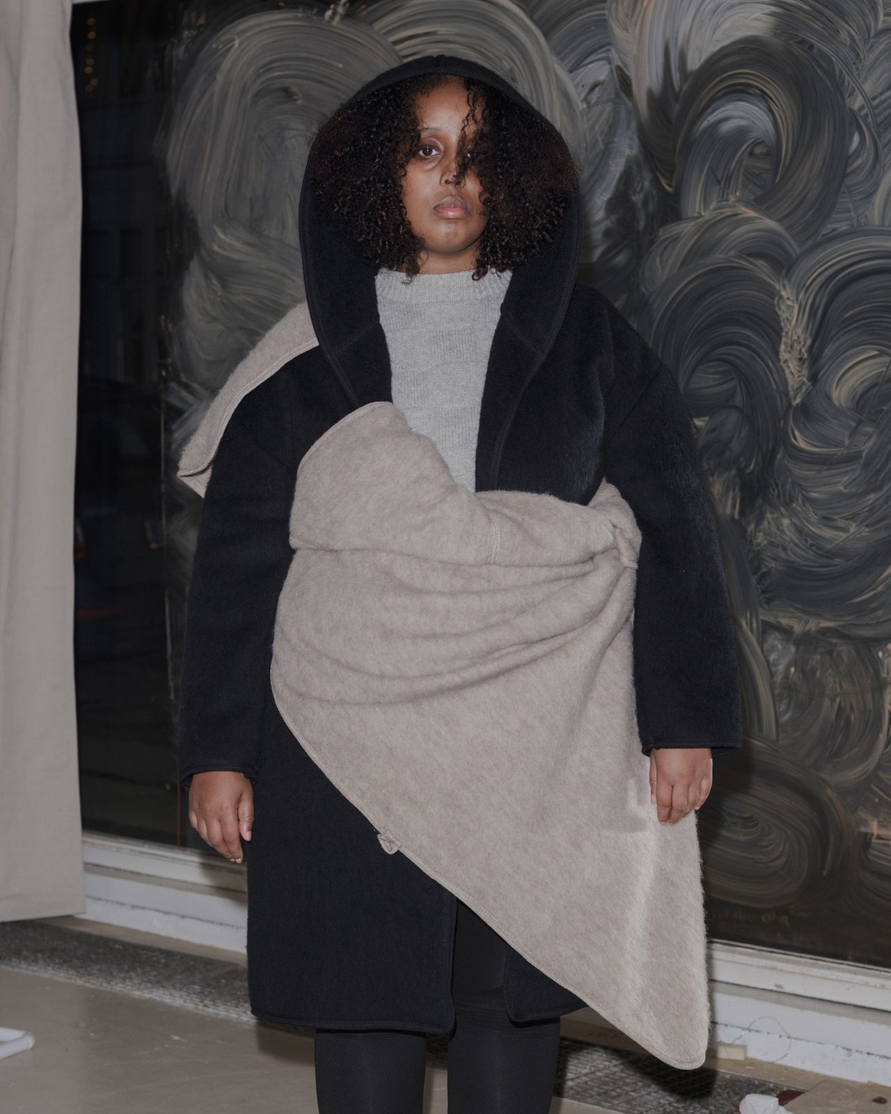 Tajo Pyrenees Coat - Wool - Black - AU23