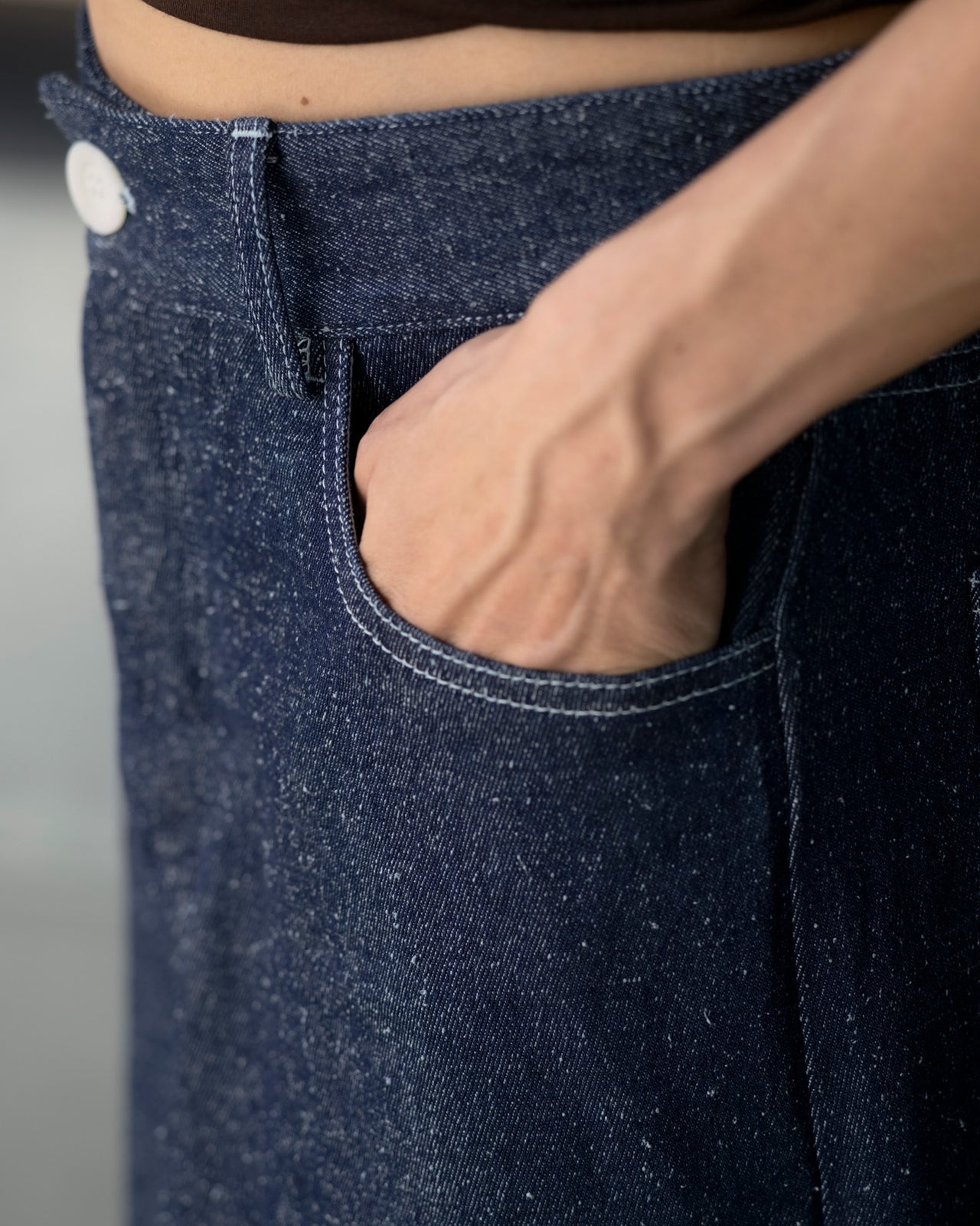 Tajo Skirt - Silk Cotton - Indigo Blue Wash