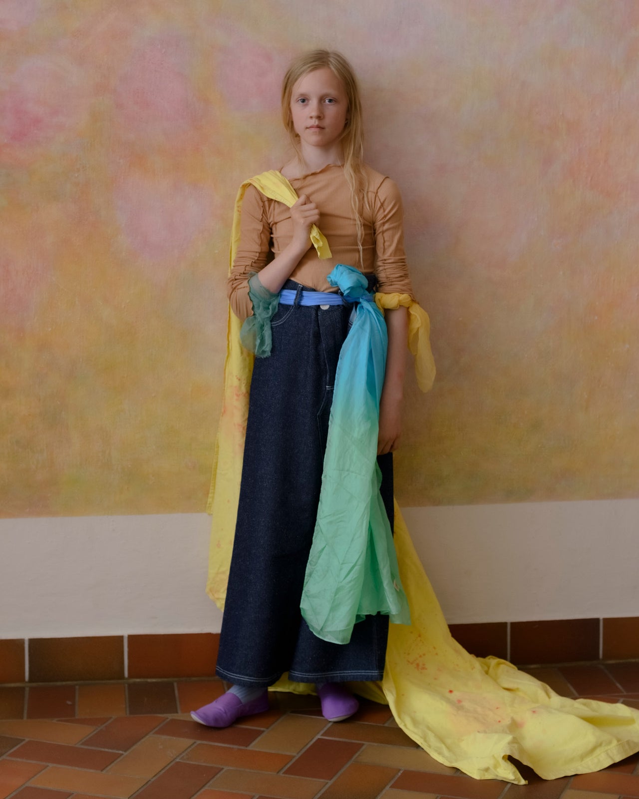 Tajo Skirt - Silk Cotton - Indigo Blue Wash