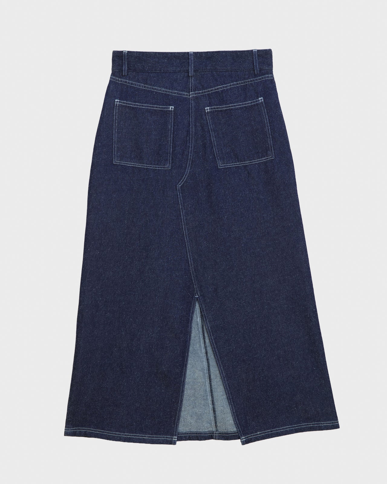 Tajo Skirt - Silk Cotton - Indigo Blue Wash
