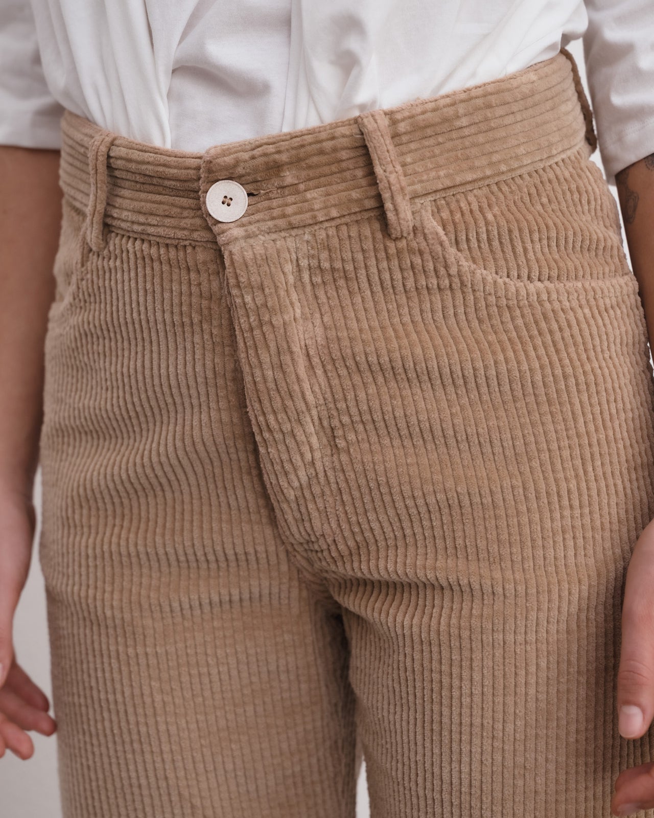 Tajo Wide Pants - Cotton Corduroy - Guve Brown