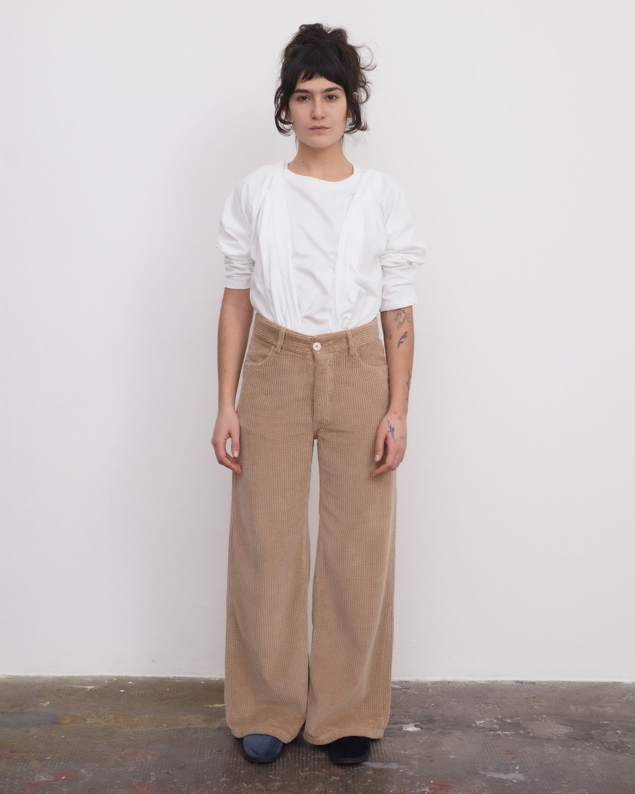 Tajo Wide Pants - Cotton Corduroy - Guve Brown