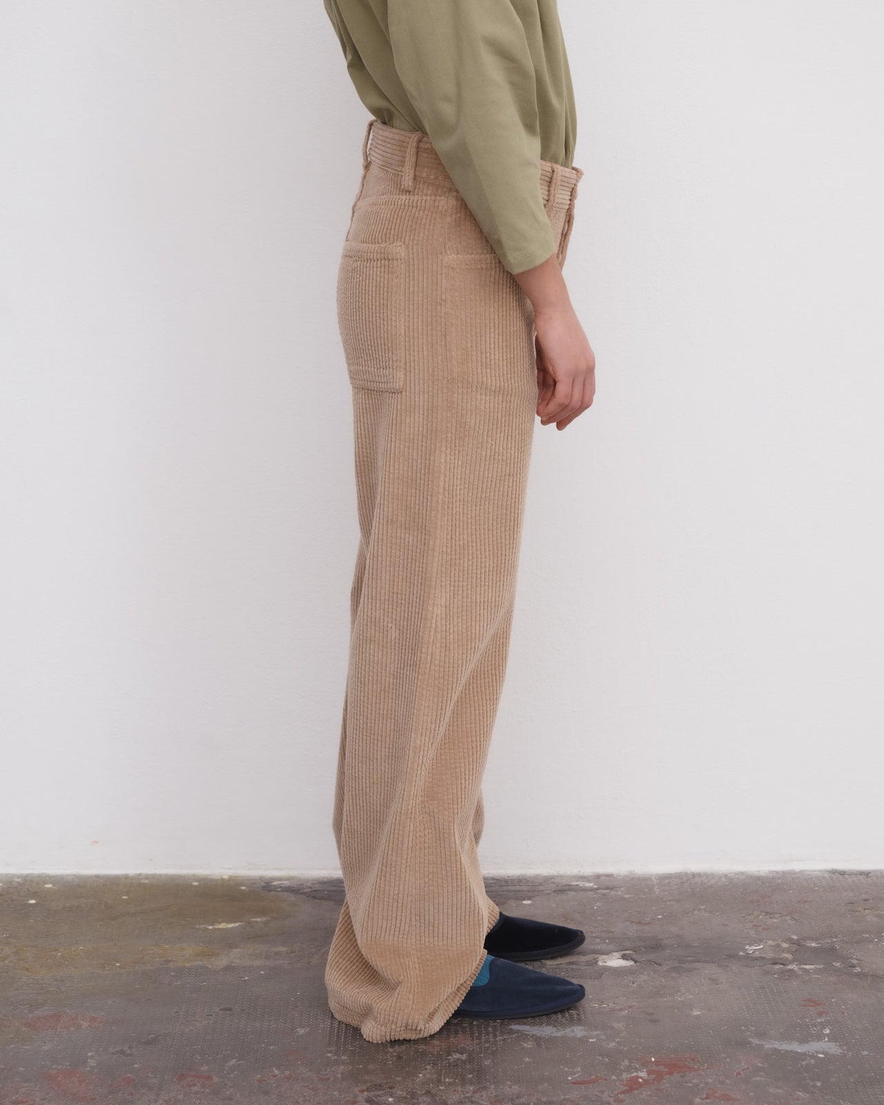 Tajo Wide Pants - Cotton Corduroy - Guve Brown