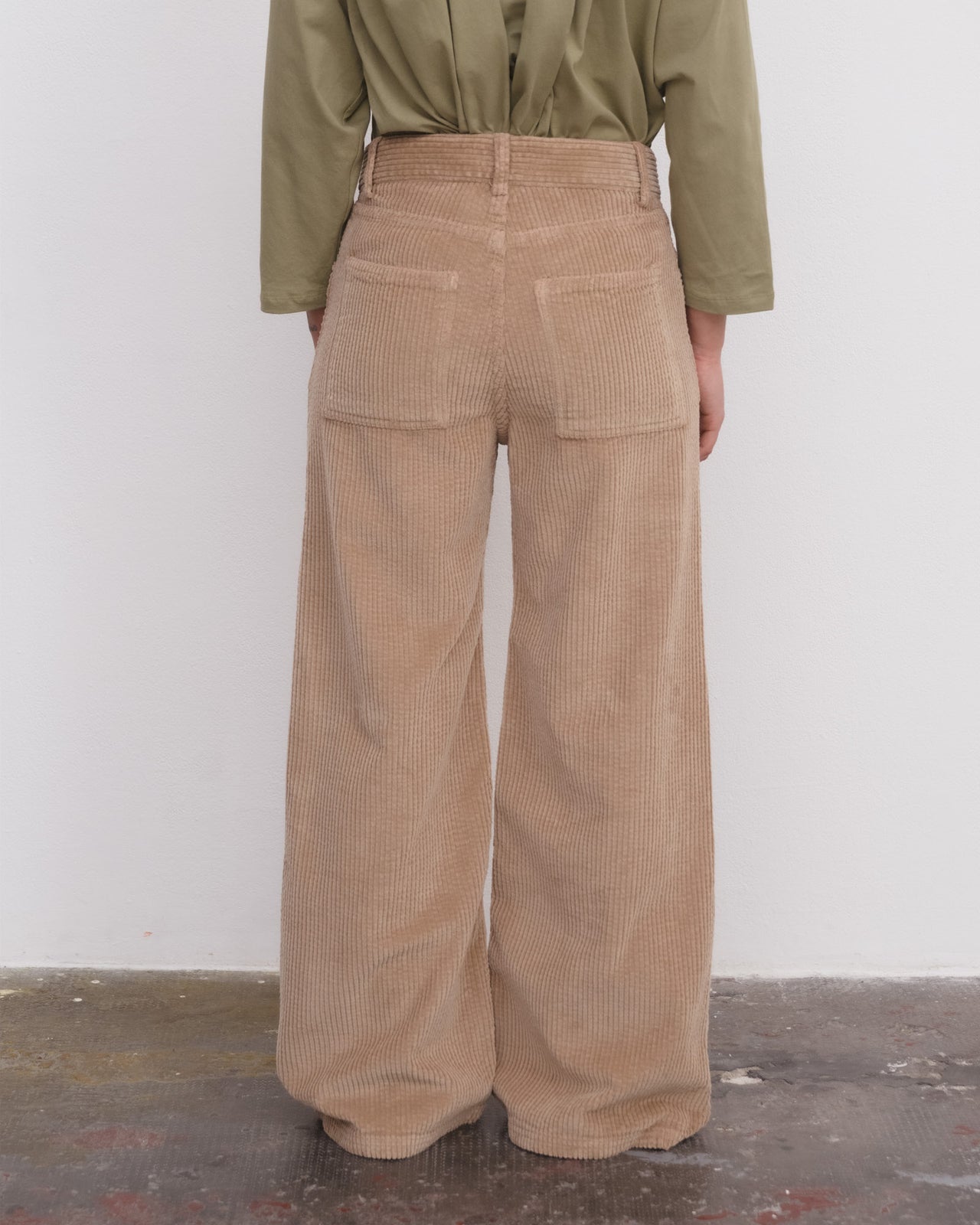 Tajo Wide Pants - Cotton Corduroy - Guve Brown