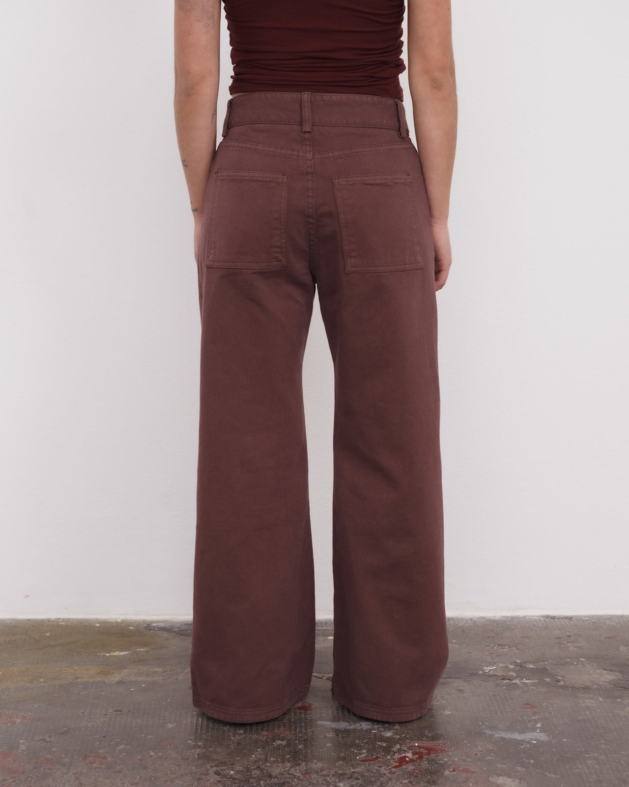 Tajo Wide Pants - Organic Cotton - Cata Brown