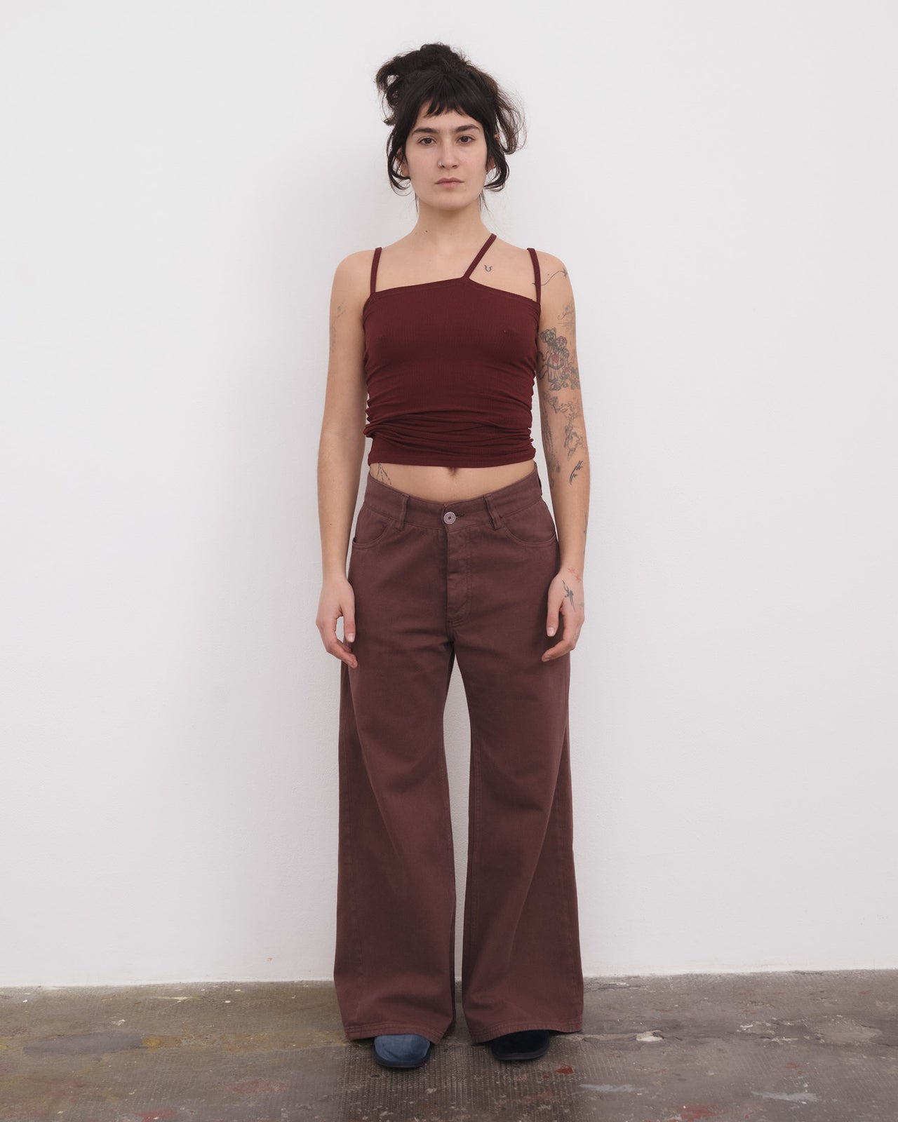 Tajo Wide Pants - Organic Cotton - Cata Brown
