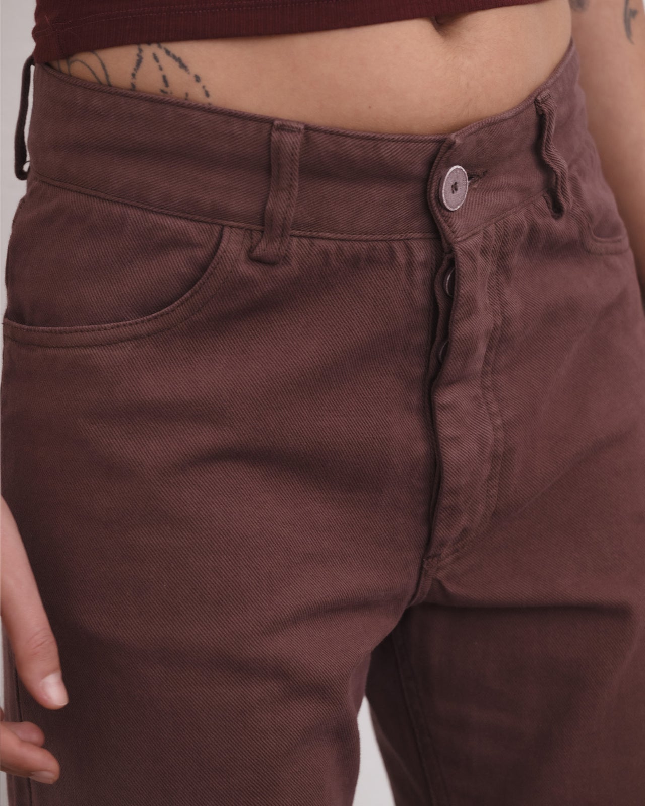 Tajo Wide Pants - Organic Cotton - Cata Brown