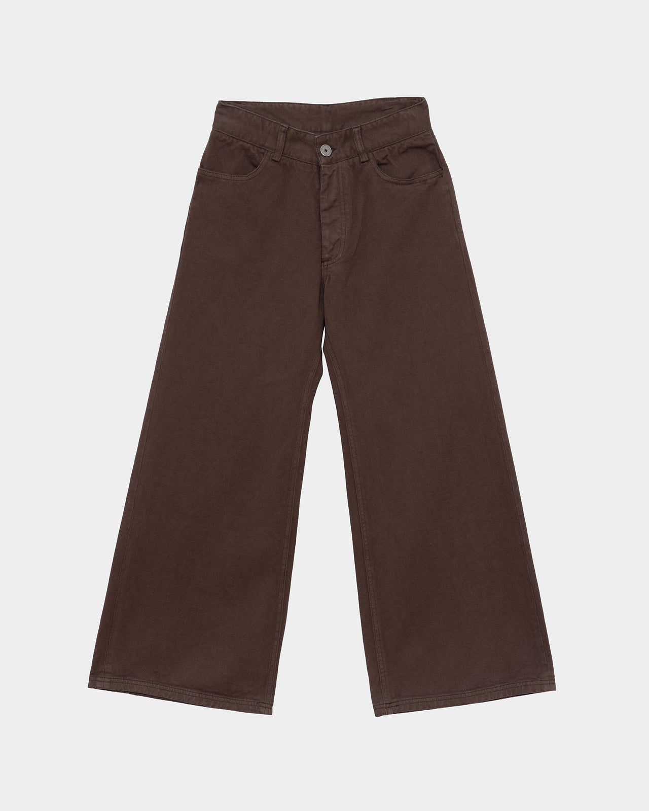 Tajo Wide Pants - Organic Cotton - Cata Brown