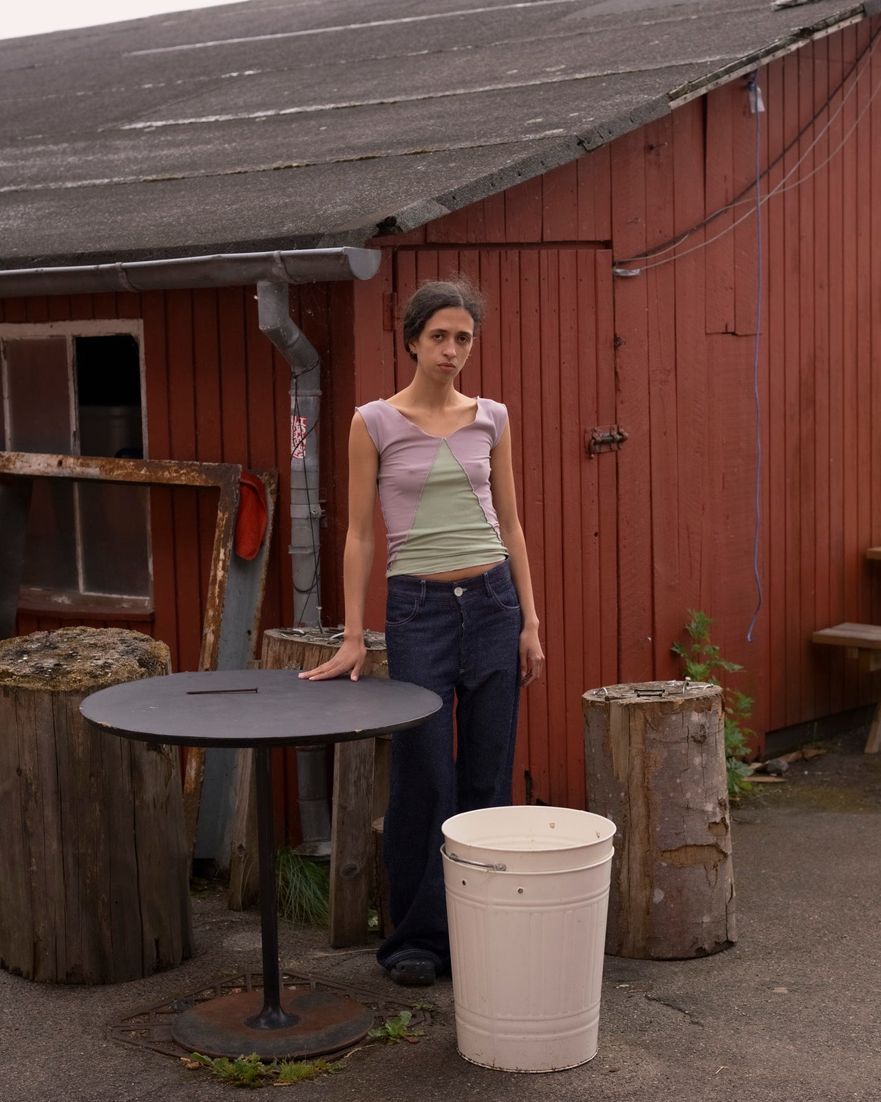 Tajo Wide Pants - Silk Cotton - Indigo Blue Wash