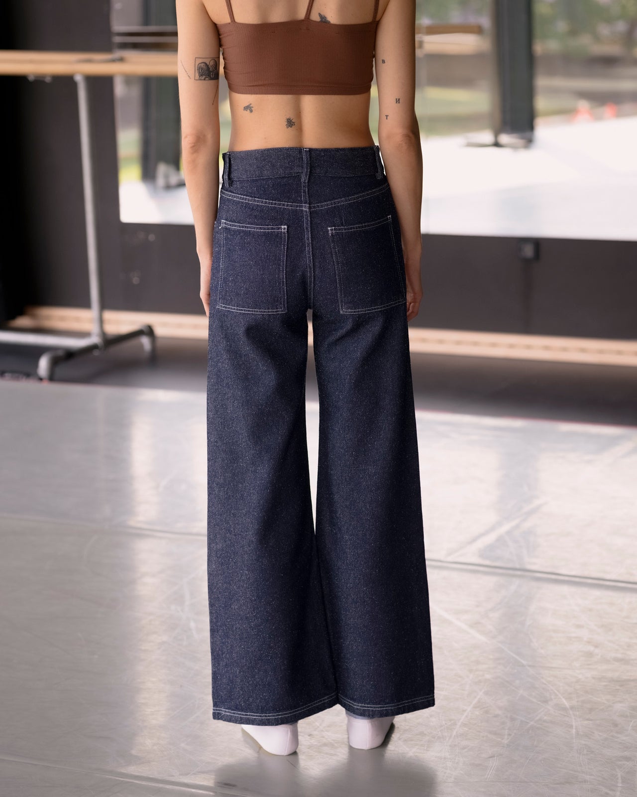 Tajo Wide Pants - Silk Cotton - Indigo Blue Wash