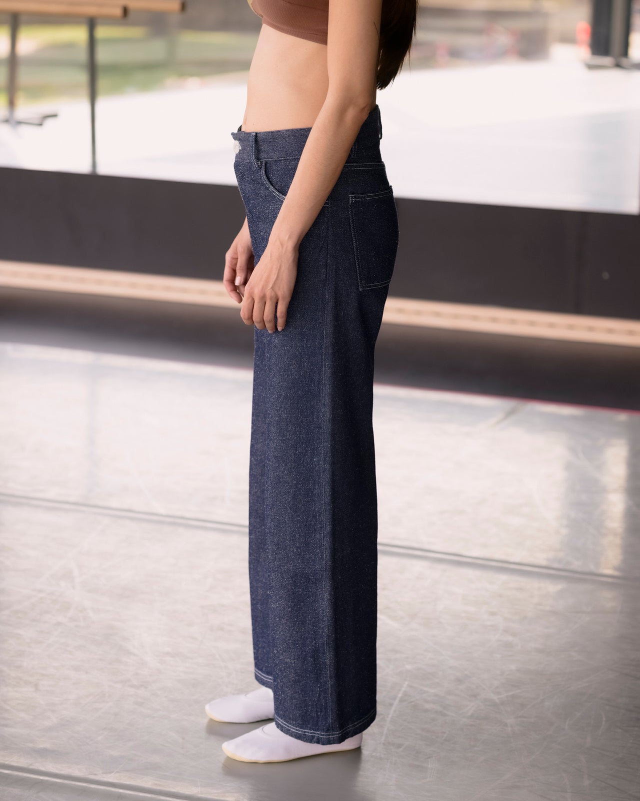 Tajo Wide Pants - Silk Cotton - Indigo Blue Wash