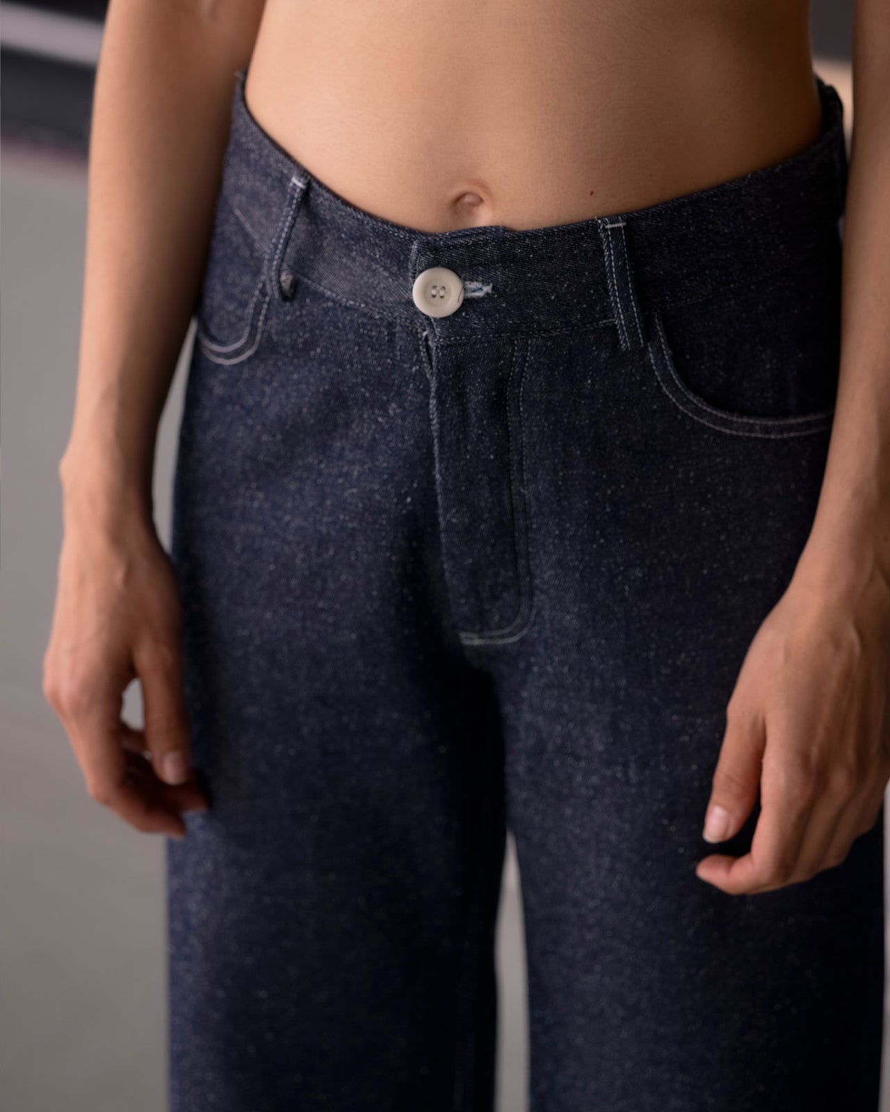 Tajo Wide Pants - Silk Cotton - Indigo Blue Wash