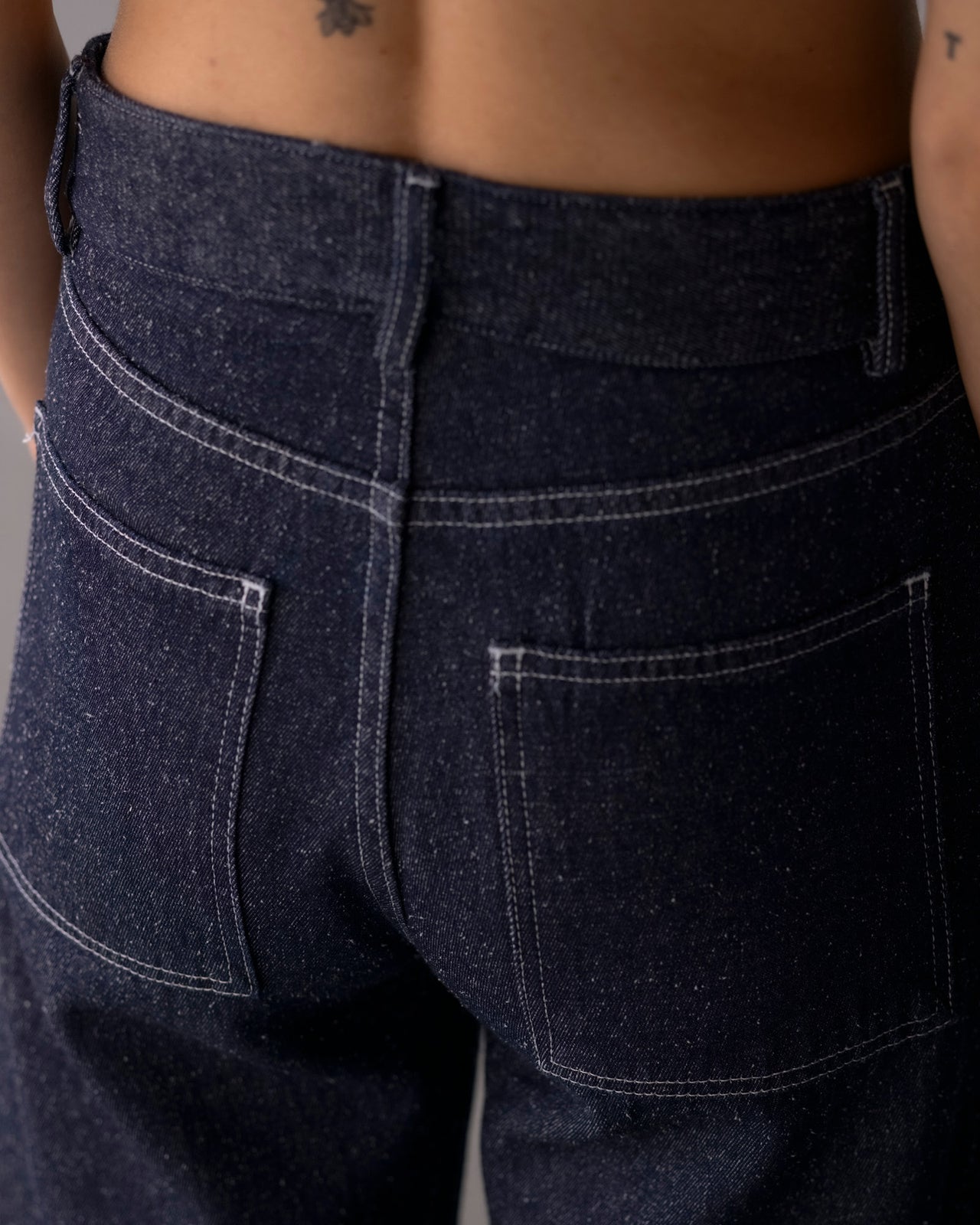 Tajo Wide Pants - Silk Cotton - Indigo Blue Wash