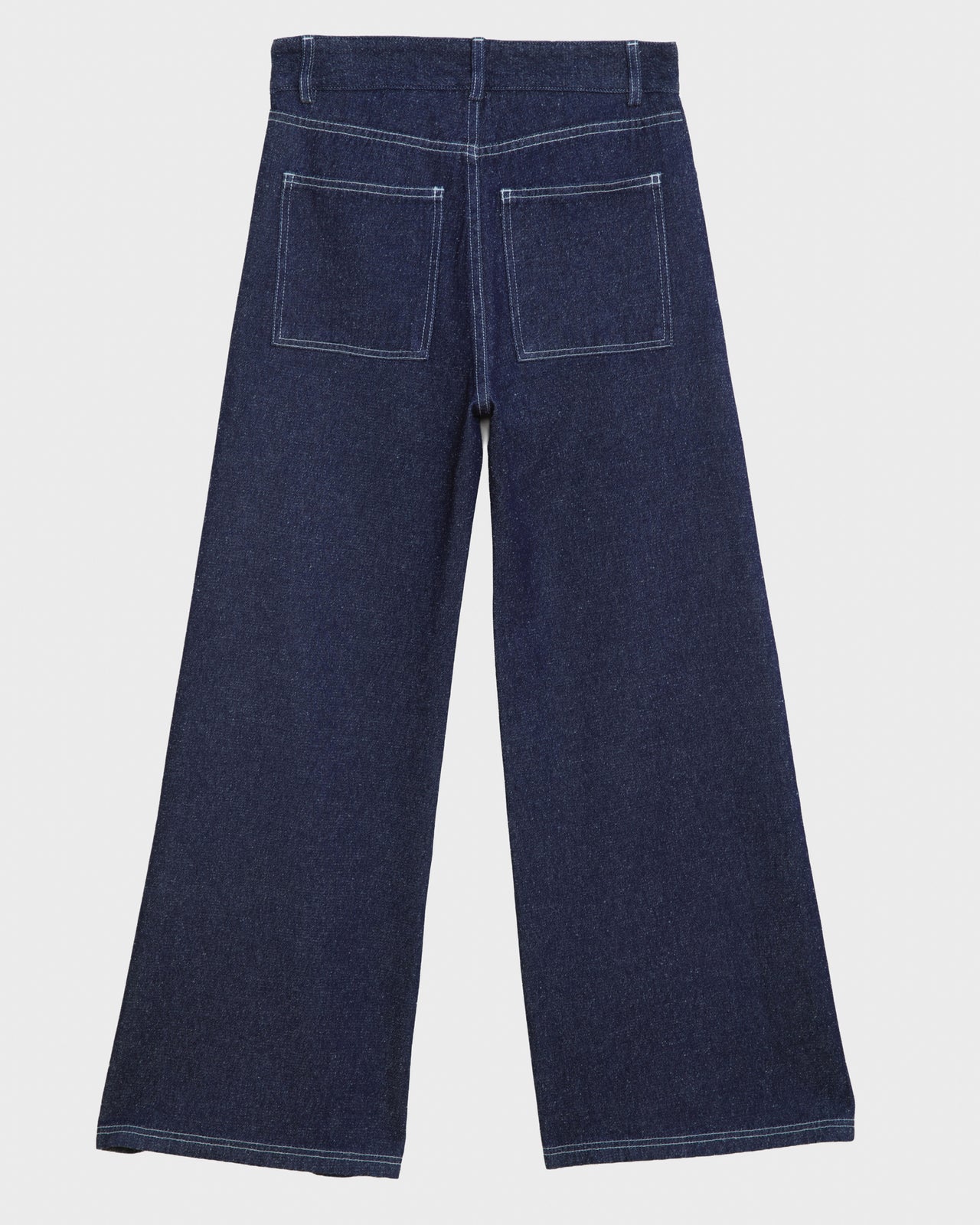 Tajo Wide Pants - Silk Cotton - Indigo Blue Wash