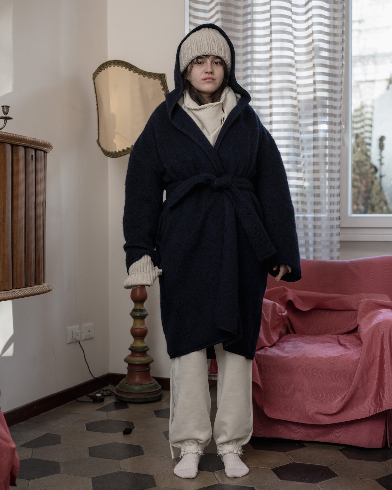 Tajo Pyrenees Coat - Wool - Navy - WT23