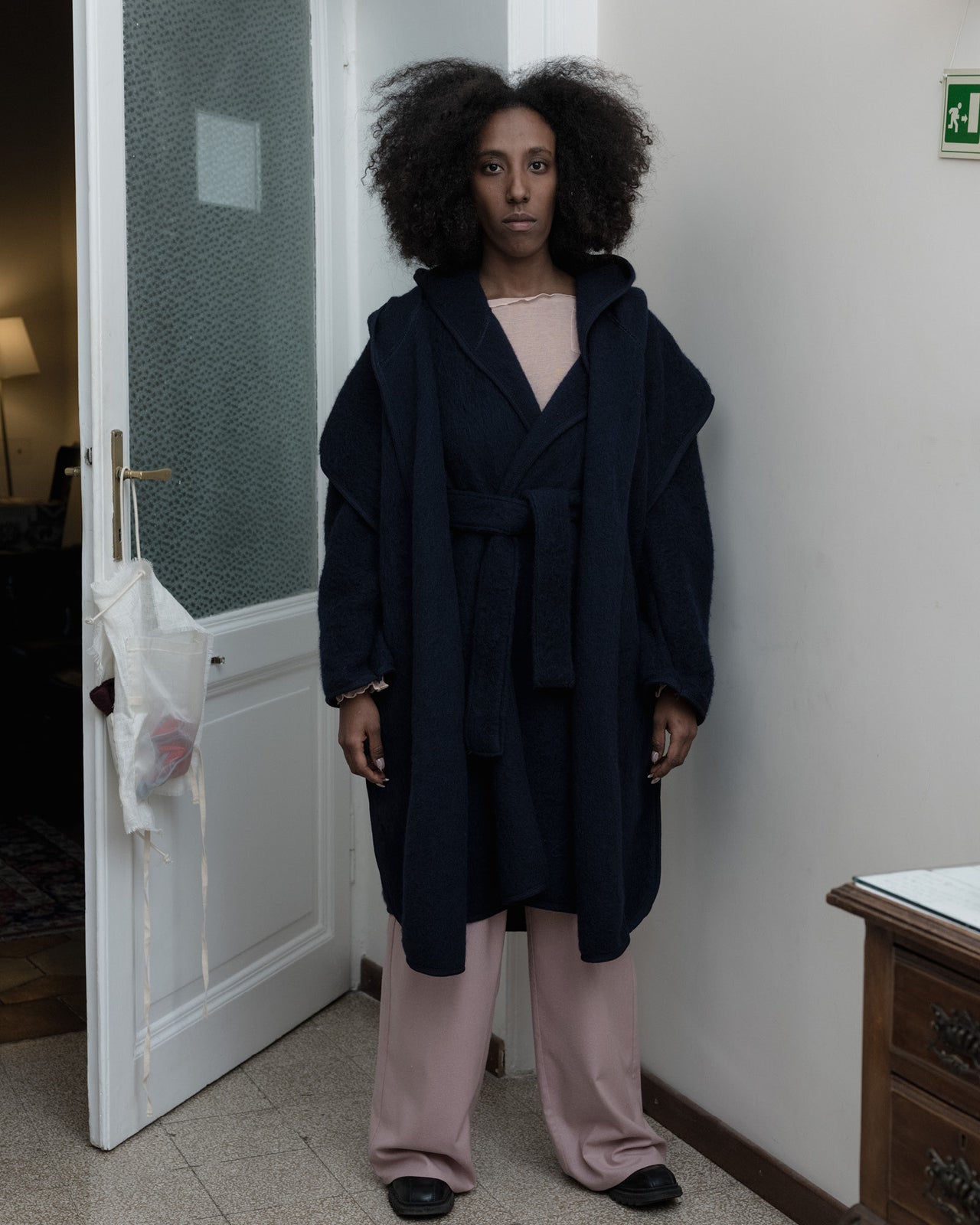 Tajo Pyrenees Coat - Wool - Navy - WT23