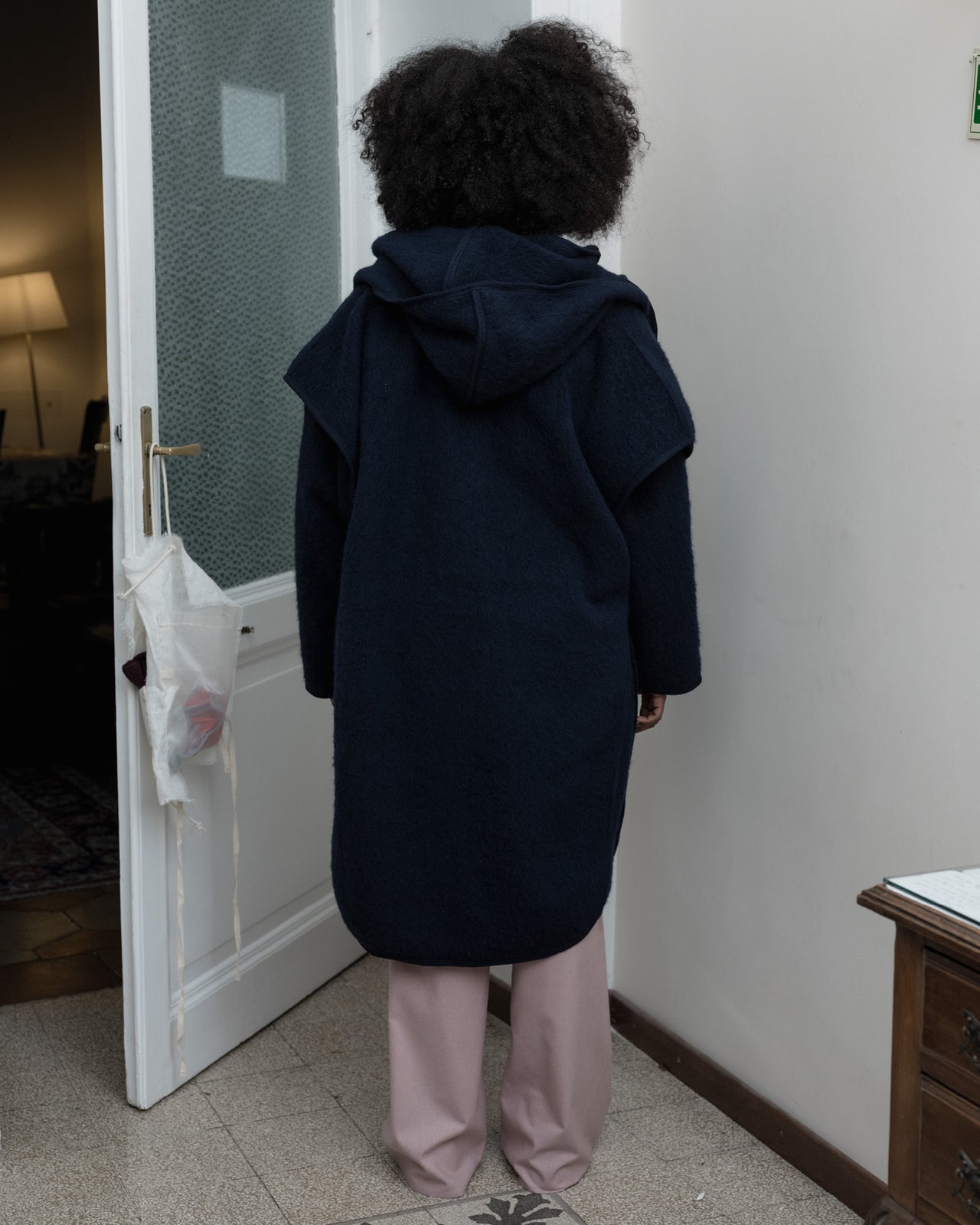 Tajo Pyrenees Coat - Wool - Navy - WT23