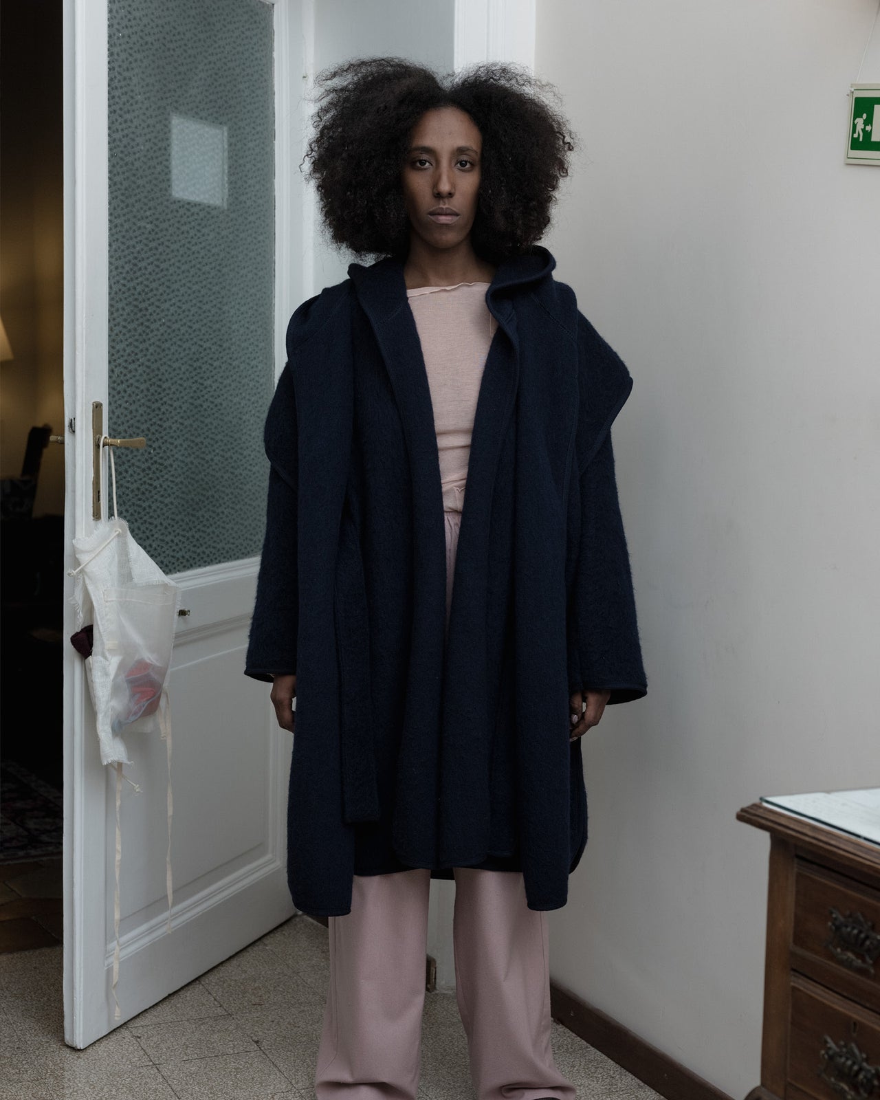 Tajo Pyrenees Coat - Wool - Navy - WT23