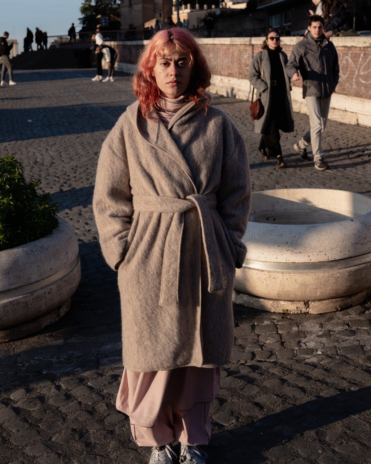 Tajo Pyrenees Coat - Brushed Wool - Sahara