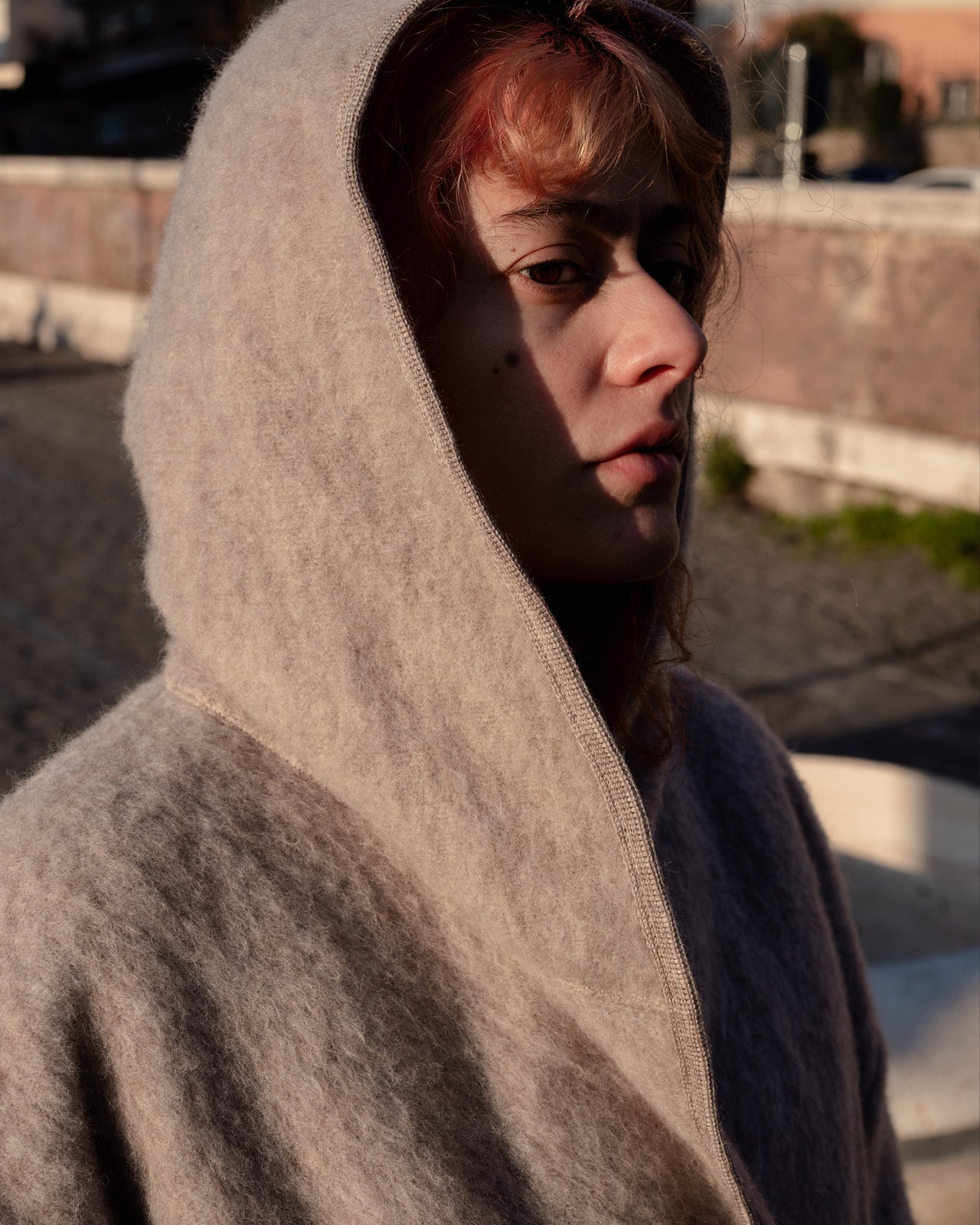 Tajo Pyrenees Coat - Brushed Wool - Sahara
