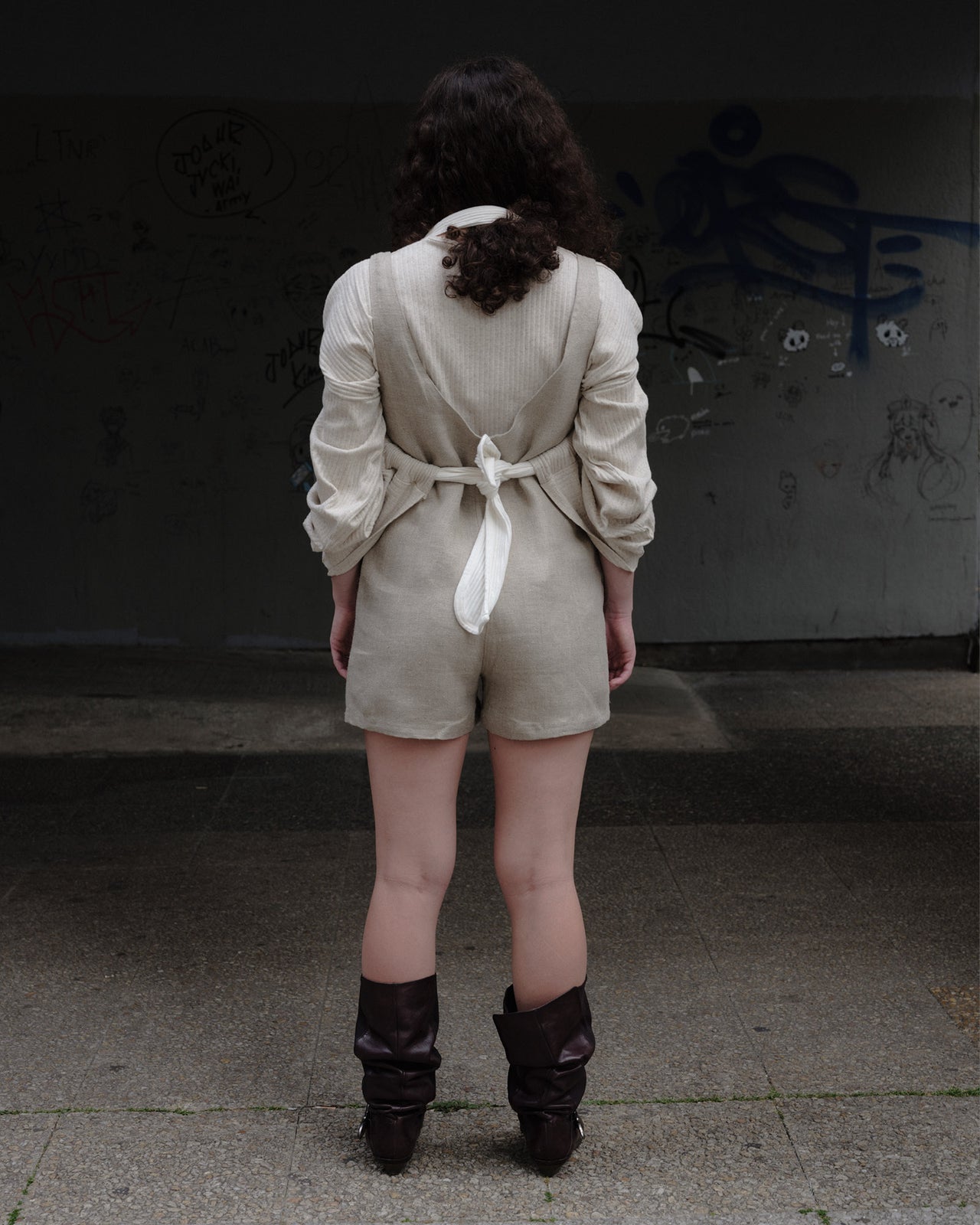 Tank Romper - Hemp Canvas - Undyed - SP24