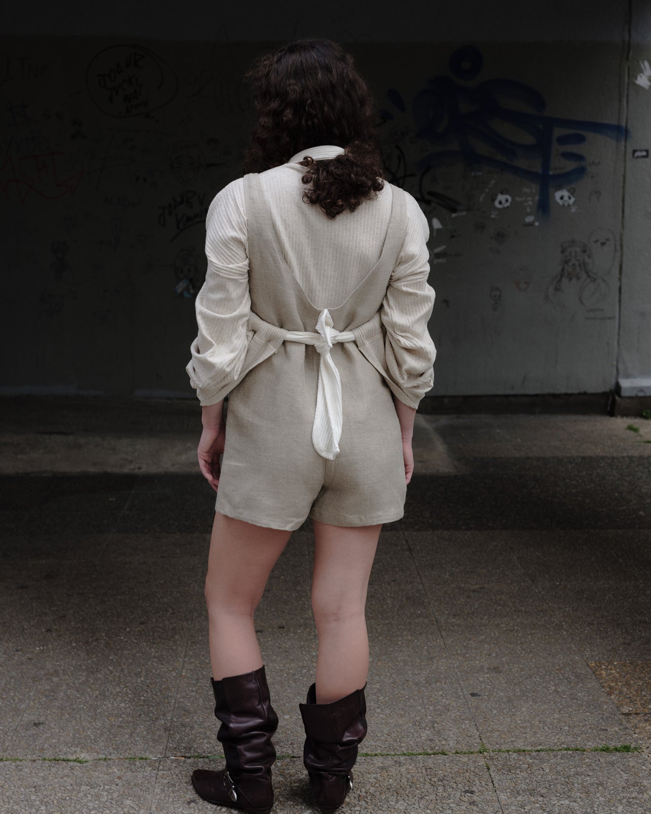 Tank Romper - Hemp Canvas - Undyed - SP24