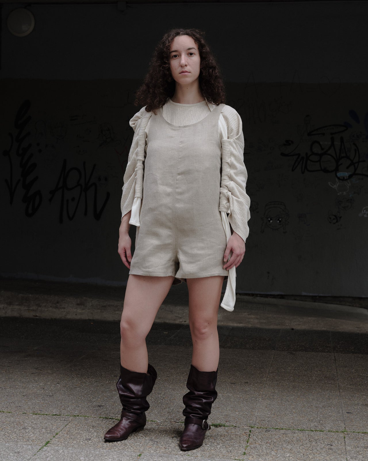Tank Romper - Hemp Canvas - Undyed - SP24