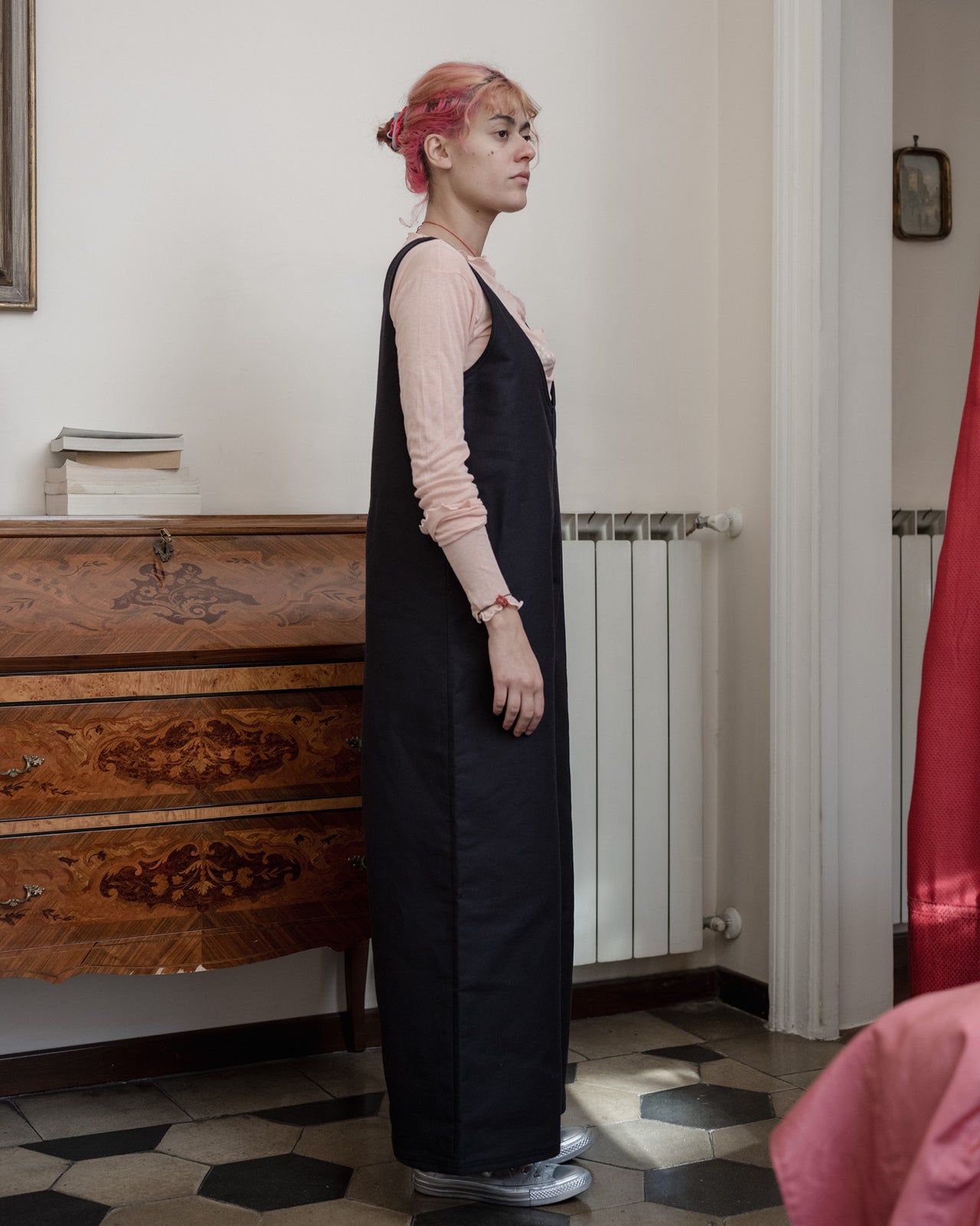 Tank Jumpsuit - Cotton Canvas - Black - WT23