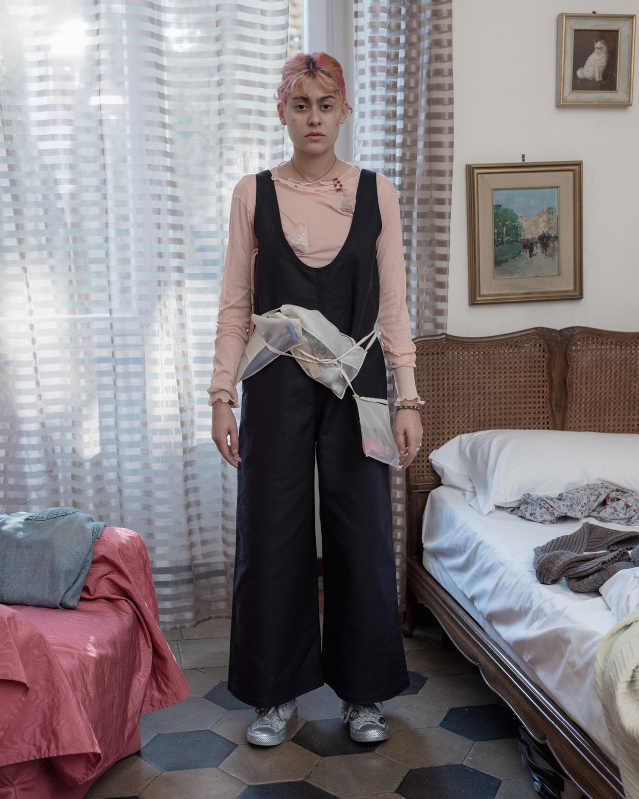 Tank Jumpsuit - Cotton Canvas - Black - WT23