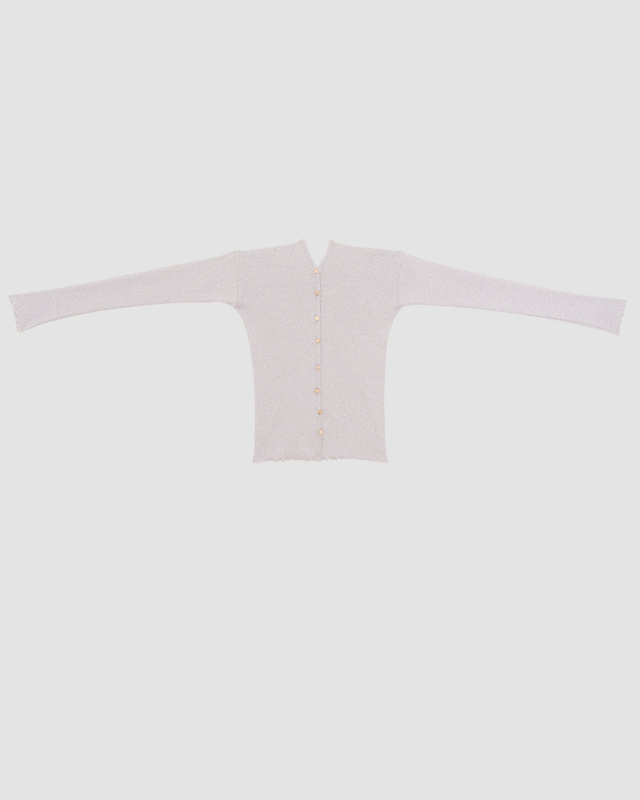 Tav Cardigan - Recycled Cotton - Grey Melange