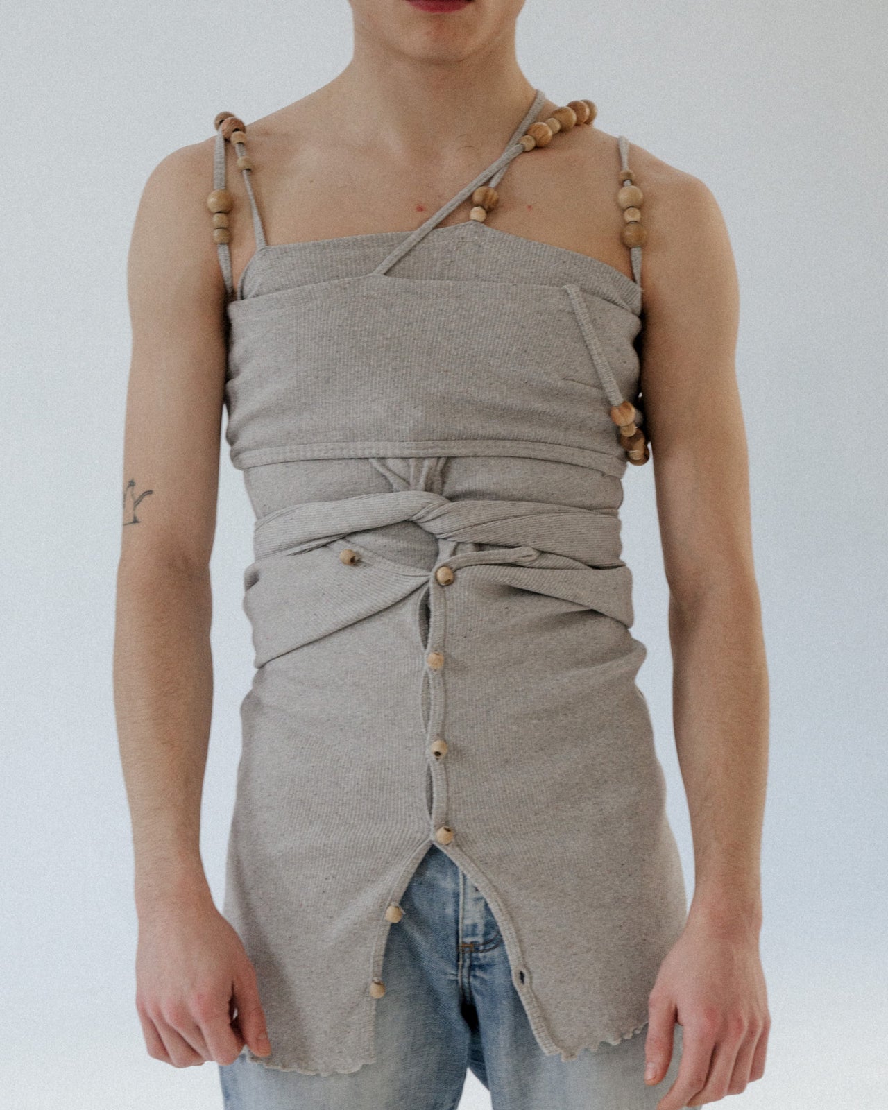 Tav Tank - Recycled Cotton - Grey Melange