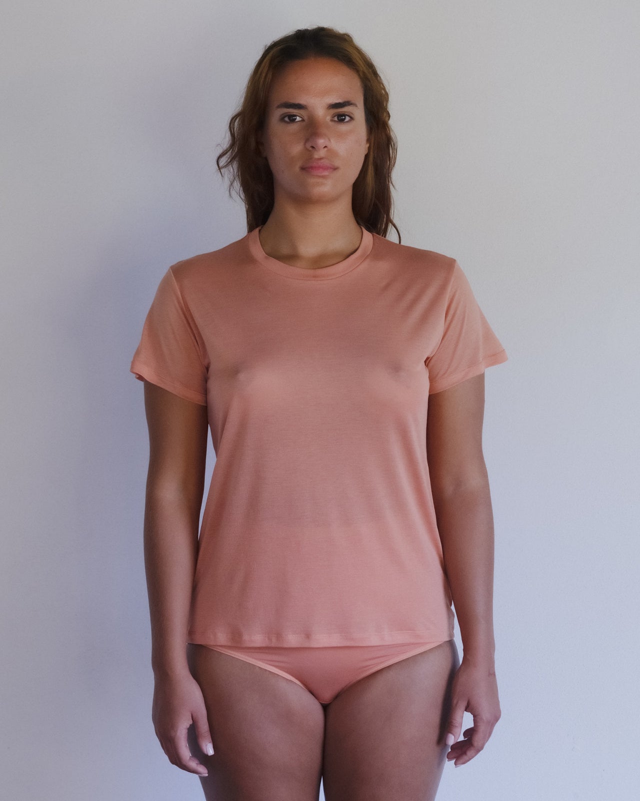 Tee Shirt - Bamboo Lyocell - Branch Terracotta