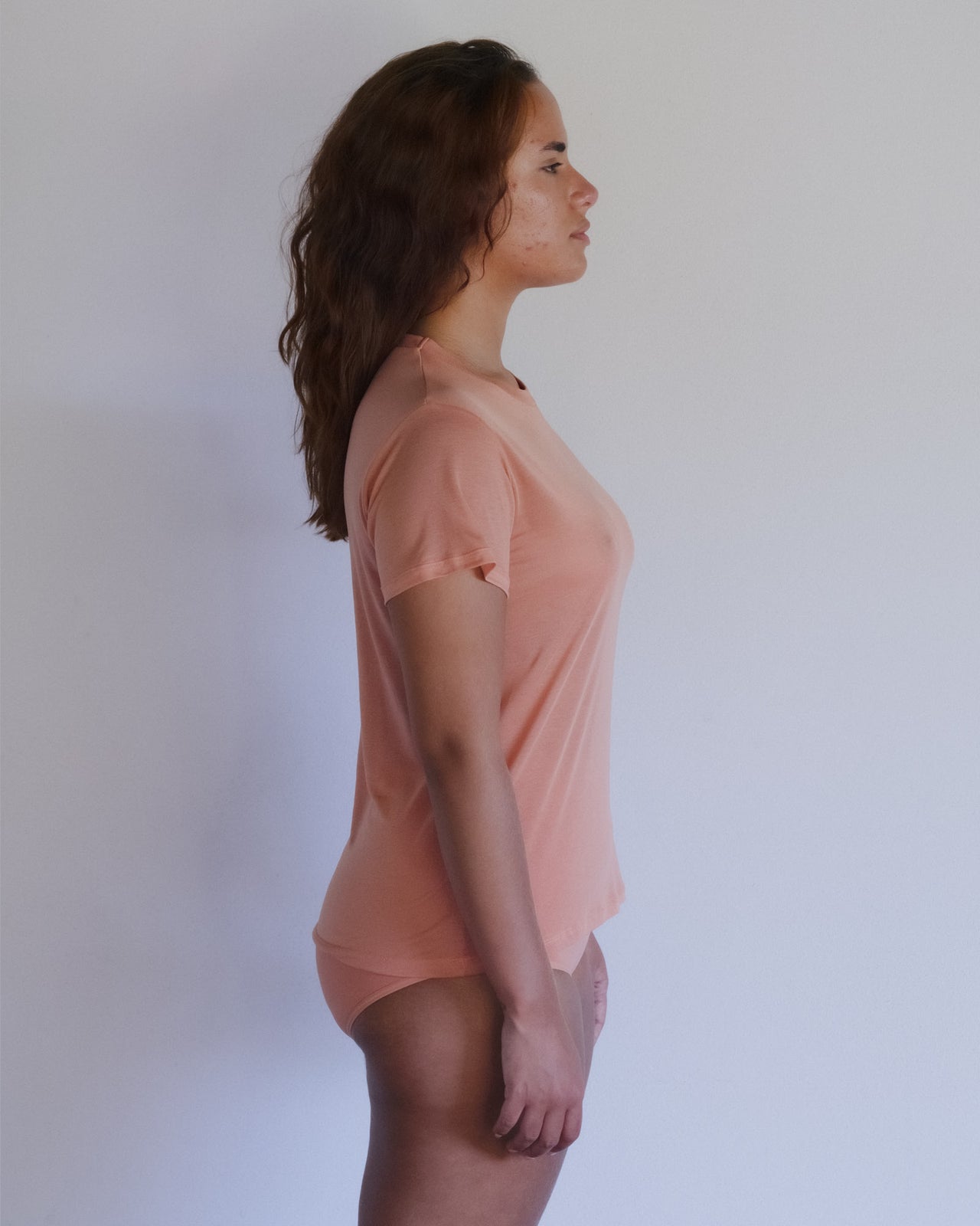Tee Shirt - Bamboo Lyocell - Branch Terracotta
