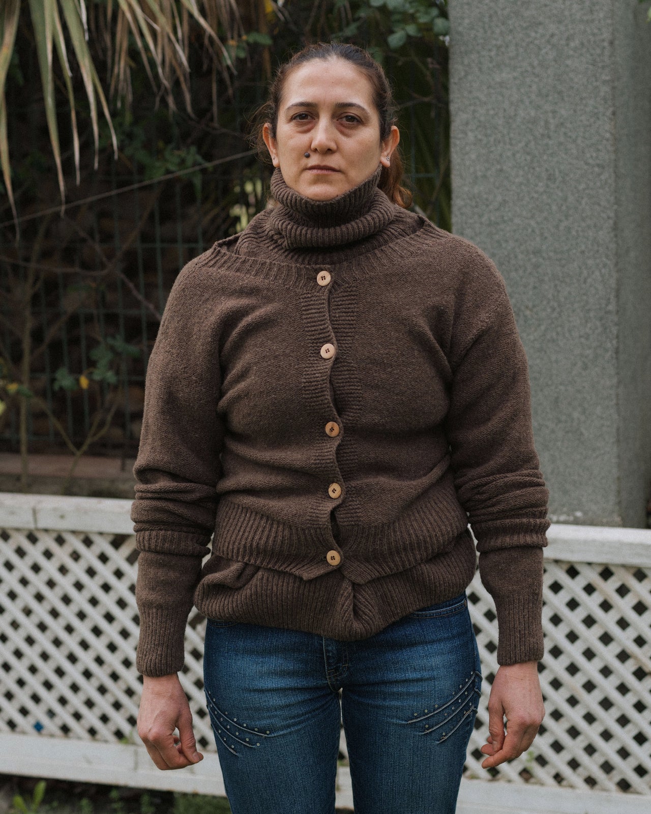 Tier Cardigan - Arles Merino Wool - Burel Brown