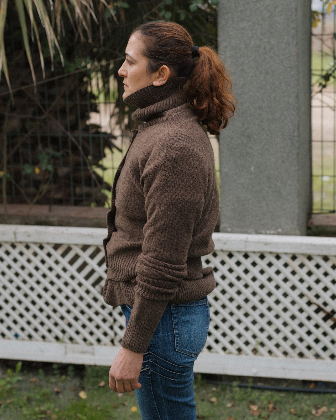 Tier Cardigan - Arles Merino Wool - Burel Brown