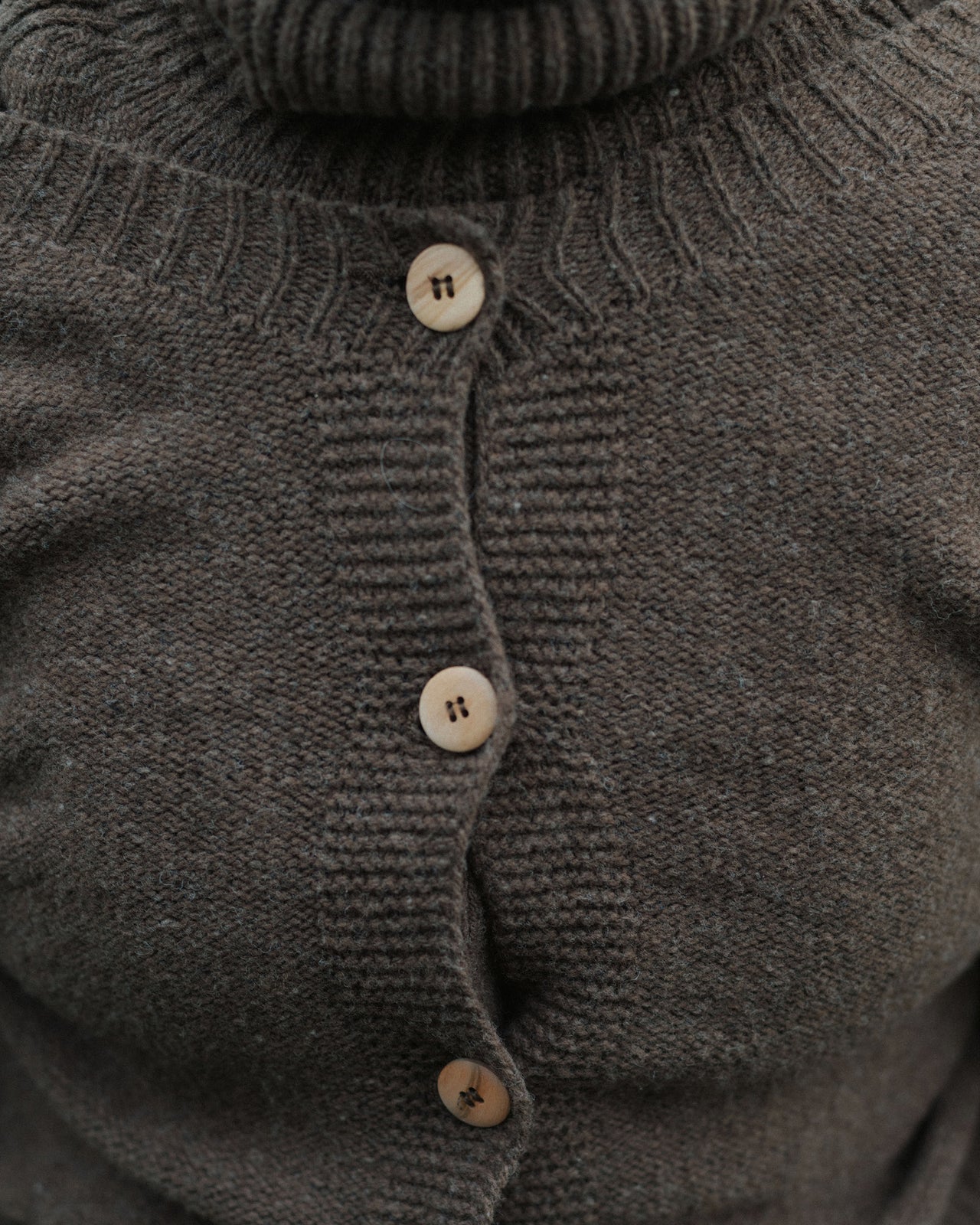 Tier Cardigan - Arles Merino Wool - Burel Brown