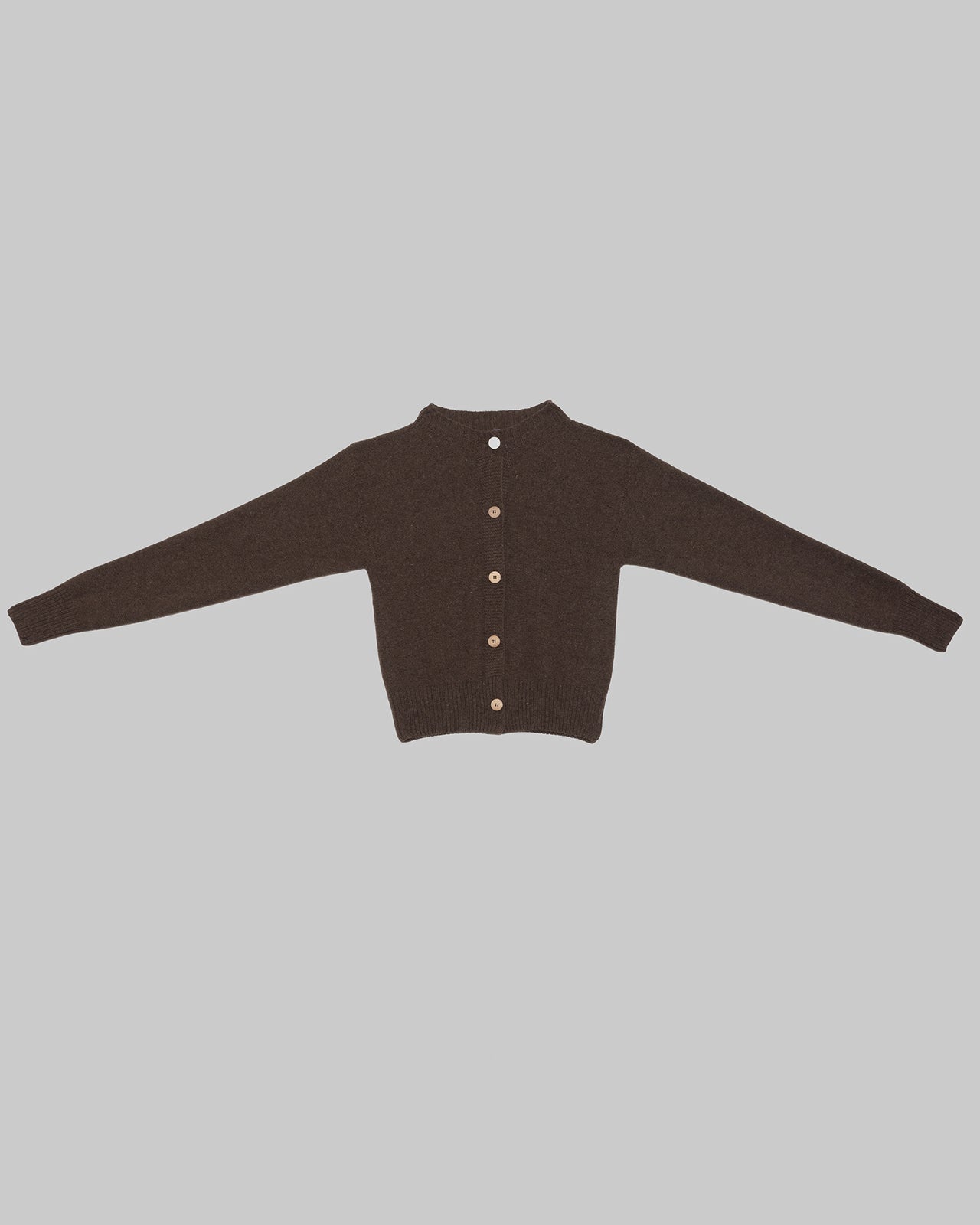 Tier Cardigan - Arles Merino Wool - Burel Brown