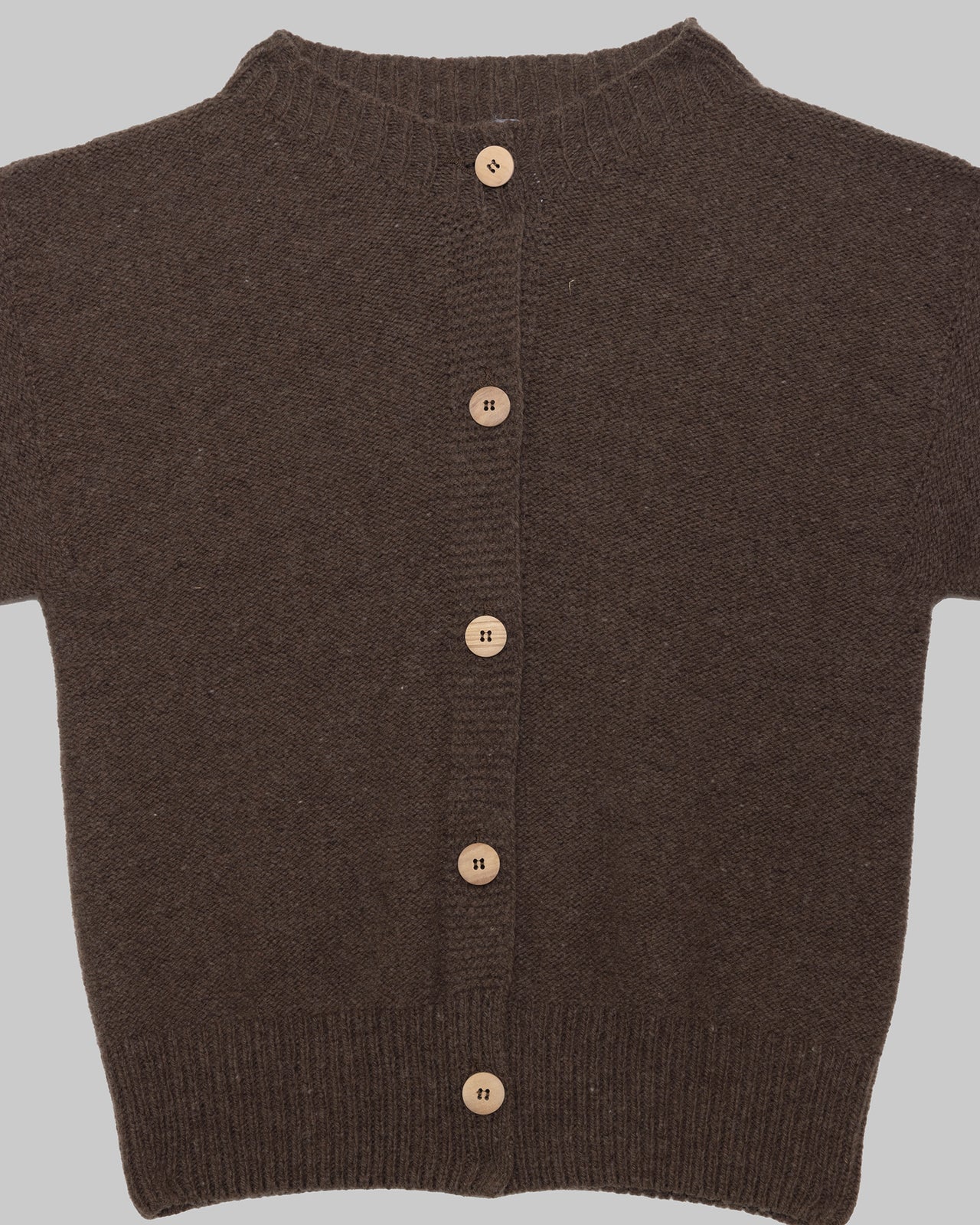 Tier Cardigan - Arles Merino Wool - Burel Brown
