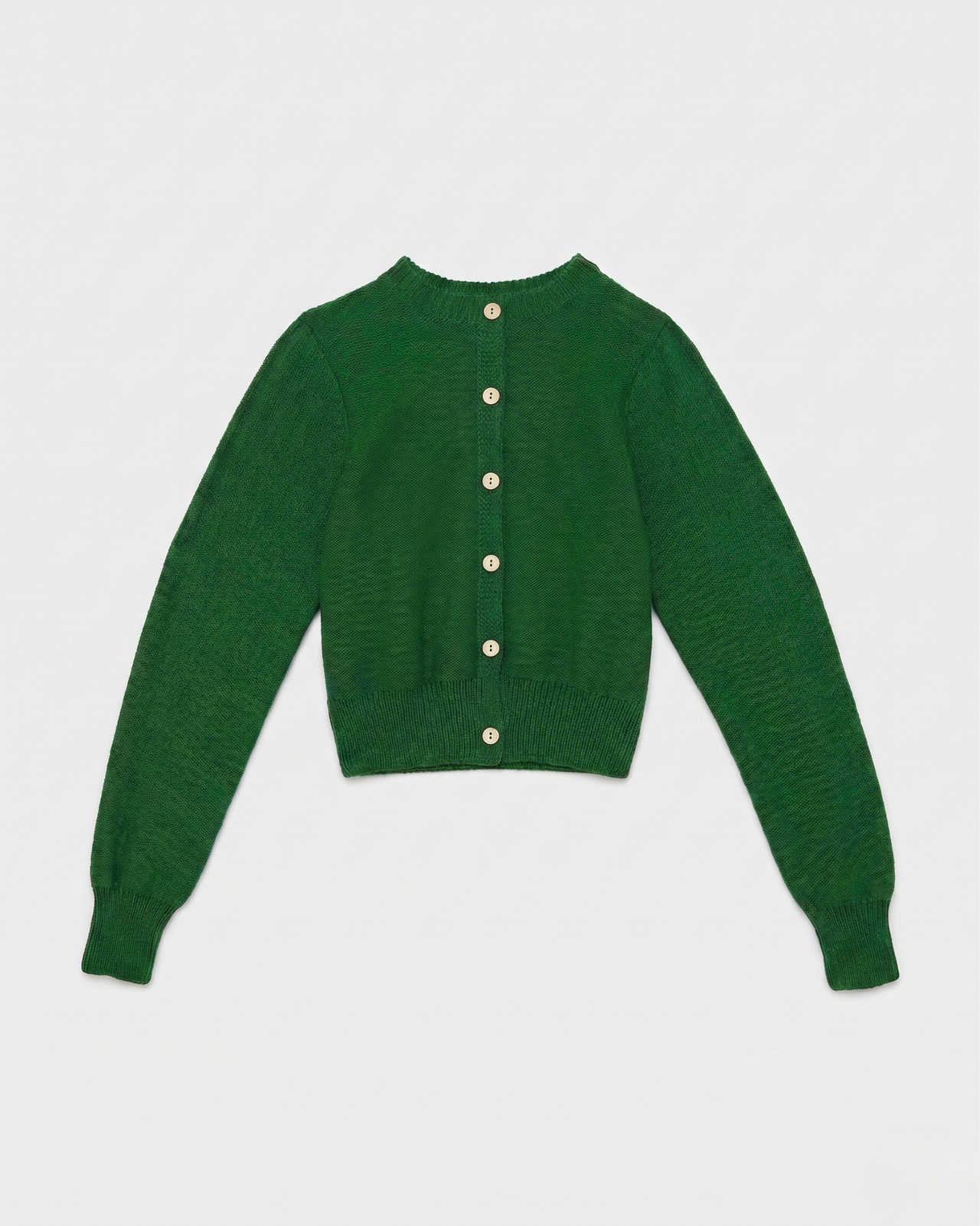 Tier Cardigan - Organic Cotton Knit - Calla Green