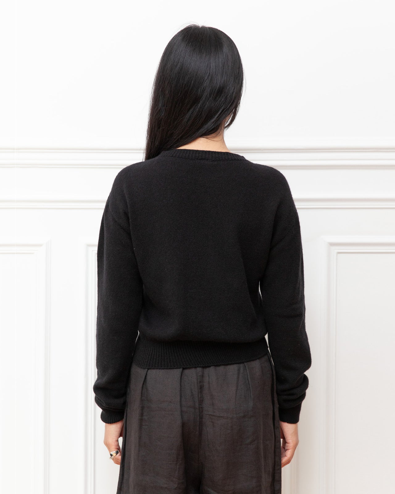 Tier Cardigan - Recycled Cashmere - Black