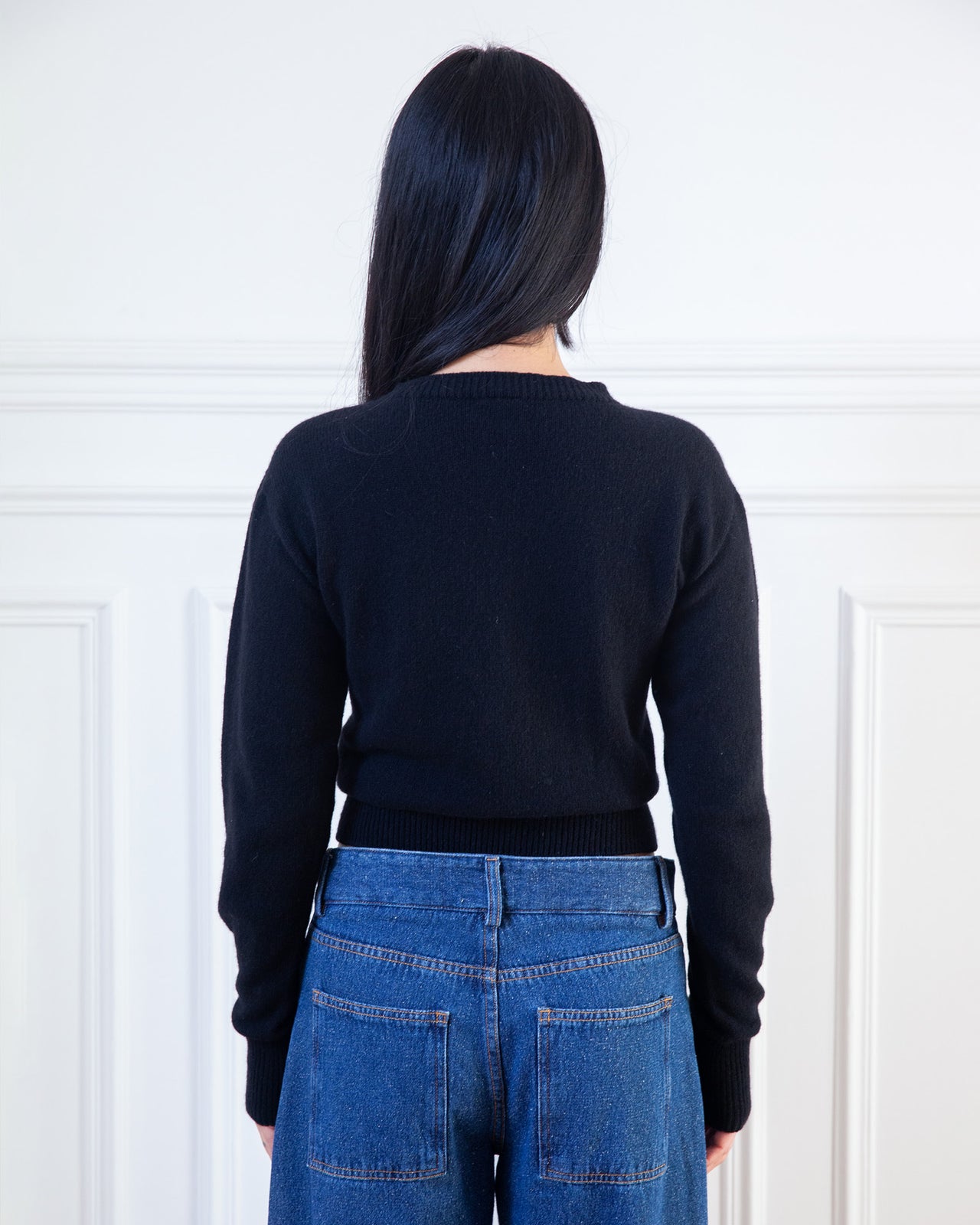 Tier Cardigan - Recycled Cashmere - Black